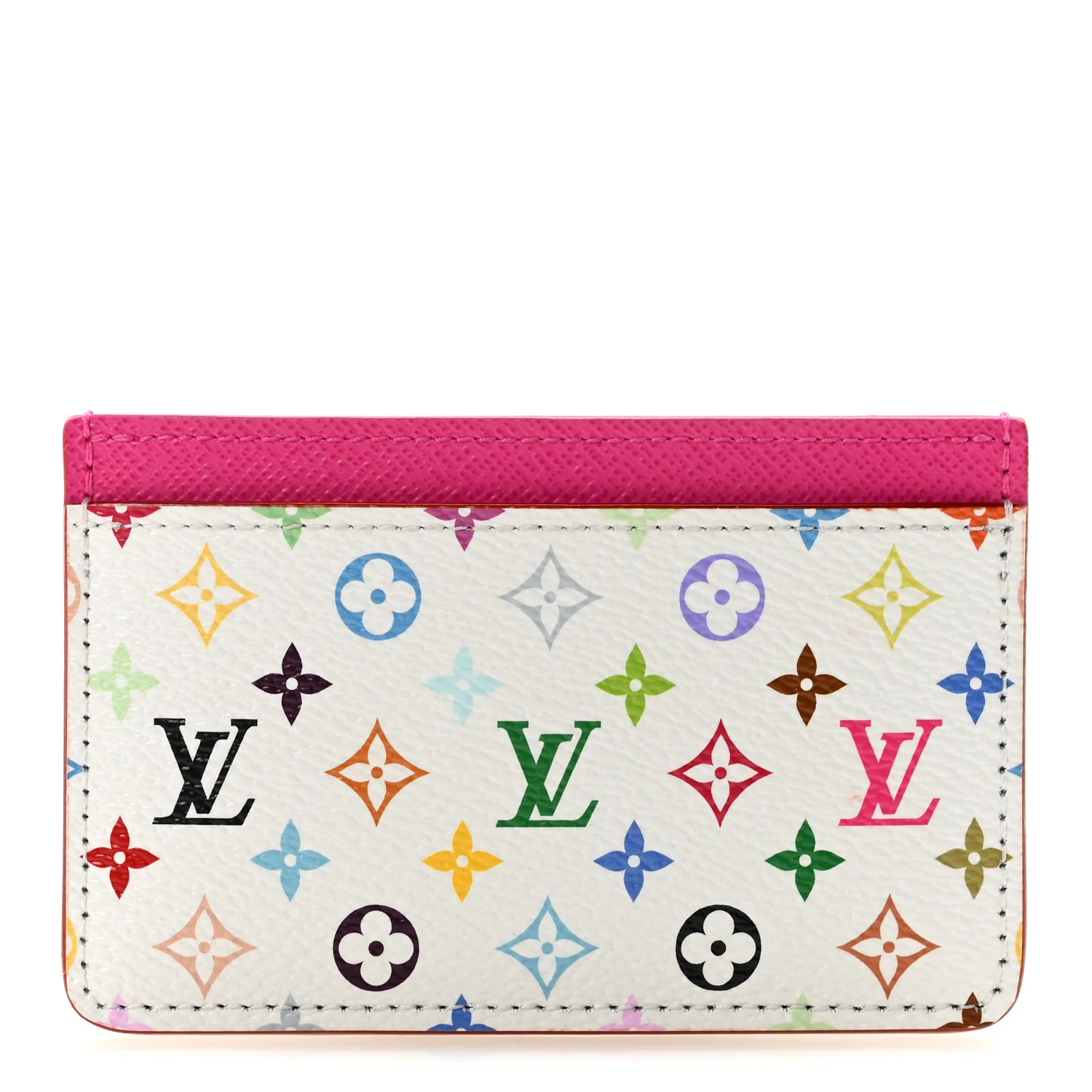 LV X TM Monogram Multicolor Card Holder Kawaii Pink