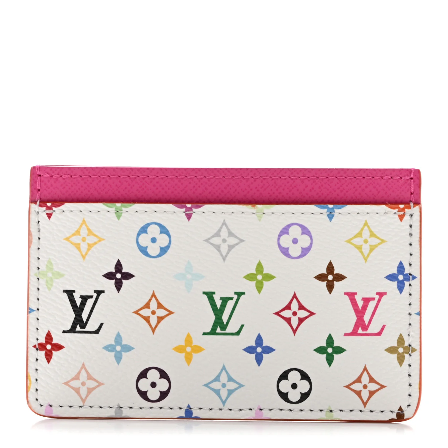 LV X TM Monogram Multicolor Card Holder Kawaii Pink