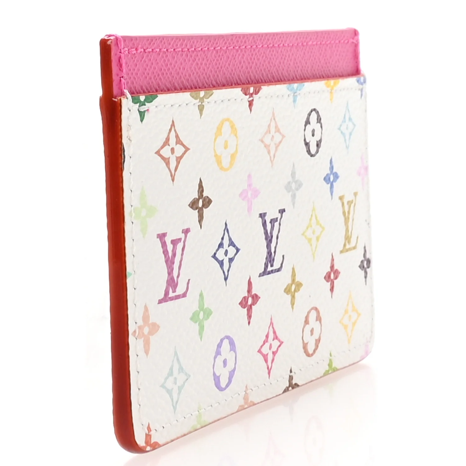 LV X TM Monogram Multicolor Card Holder Kawaii Pink - Image 3