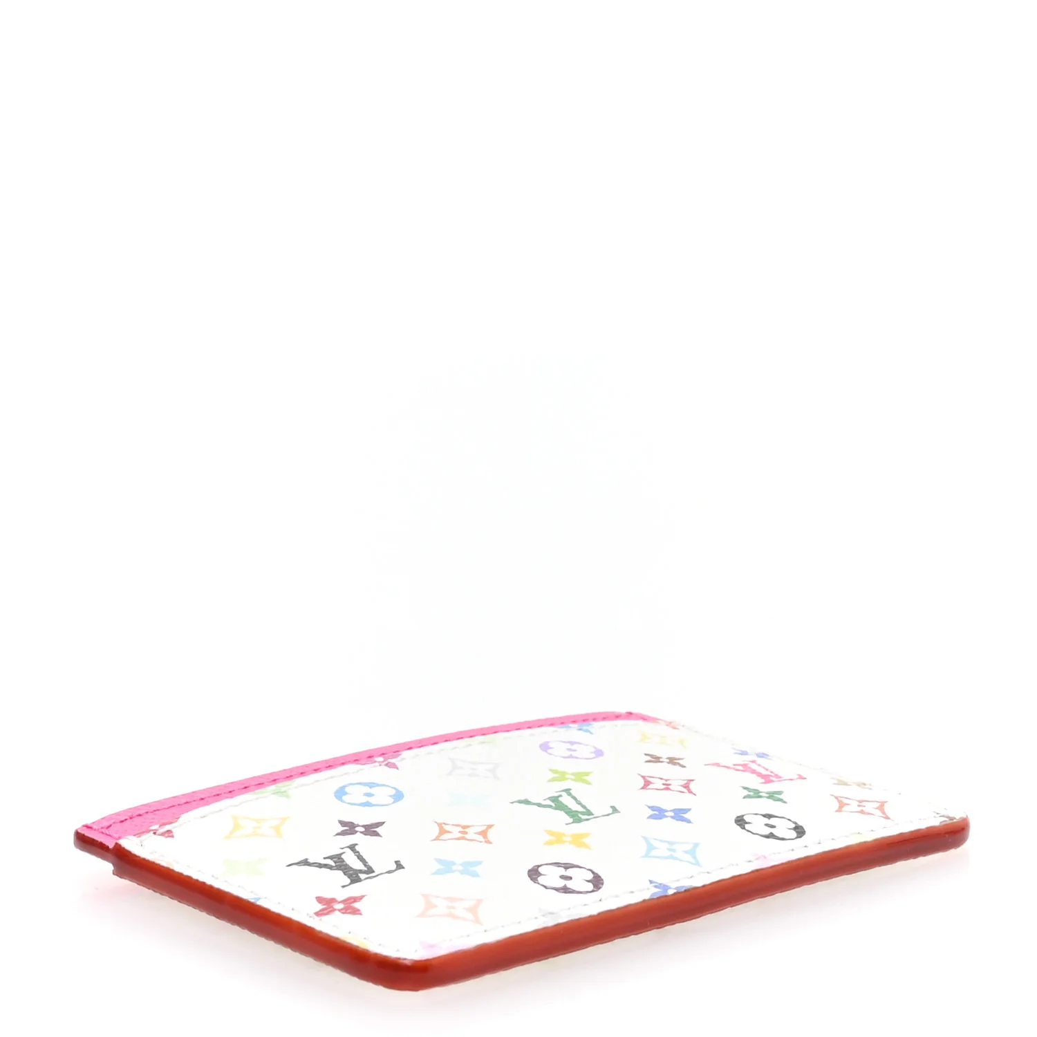 LV X TM Monogram Multicolor Card Holder Kawaii Pink - Image 4