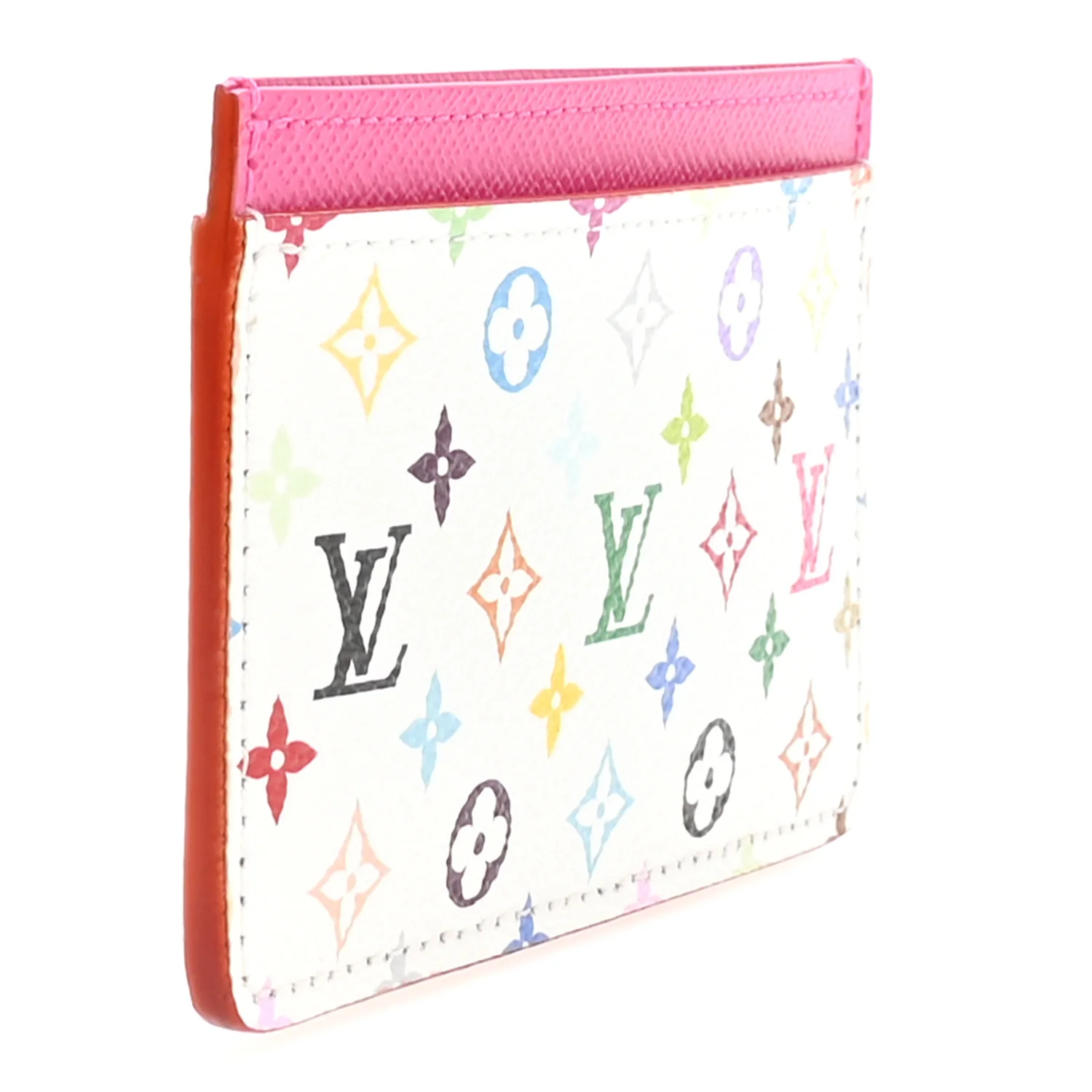 LV X TM Monogram Multicolor Card Holder Kawaii Pink - Image 3