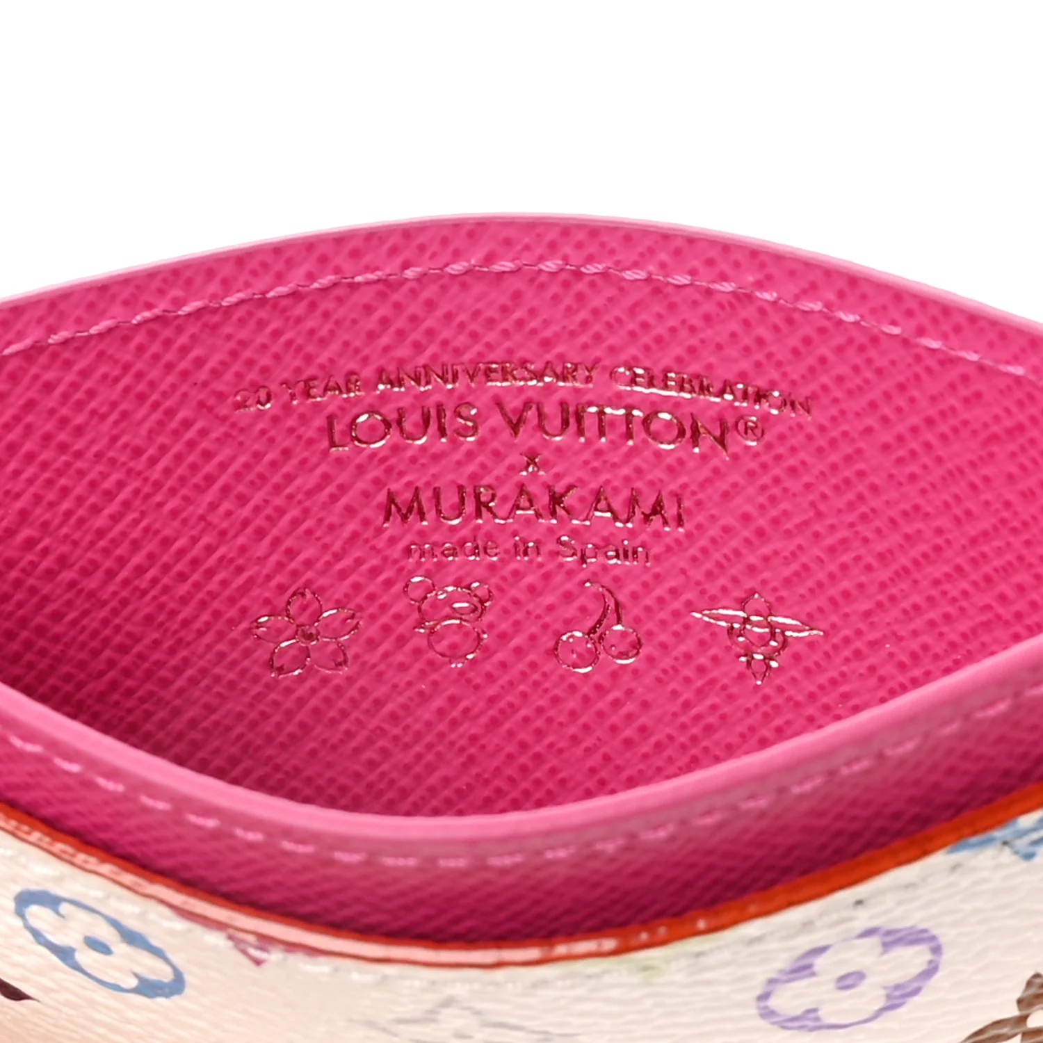 LV X TM Monogram Multicolor Card Holder Kawaii Pink - Image 6