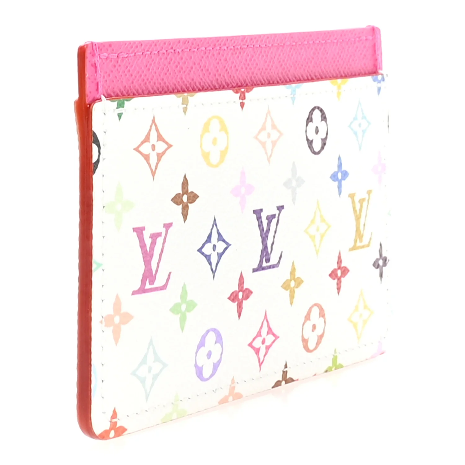 LV X TM Monogram Multicolor Card Holder Kawaii Pink - Image 3