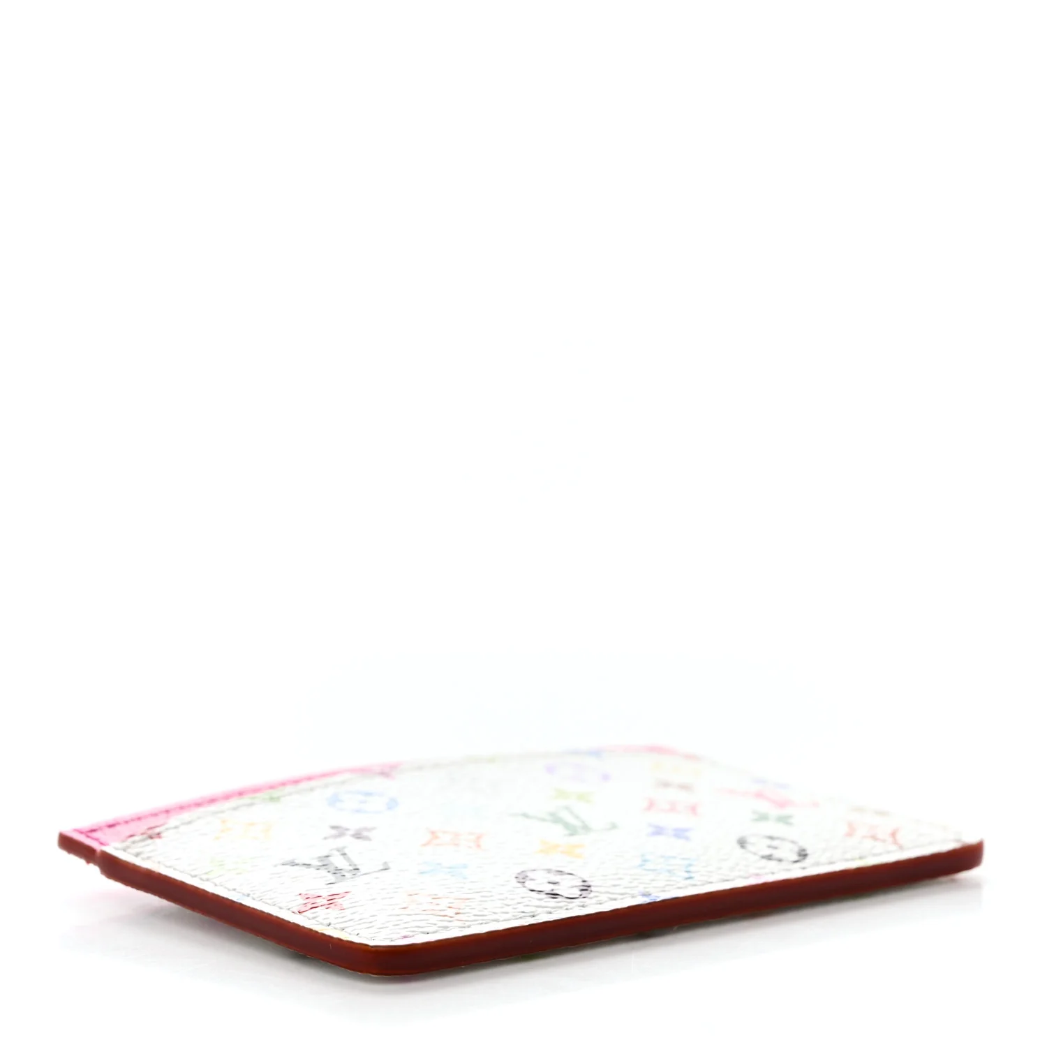 LV X TM Monogram Multicolor Card Holder Kawaii Pink - Image 4