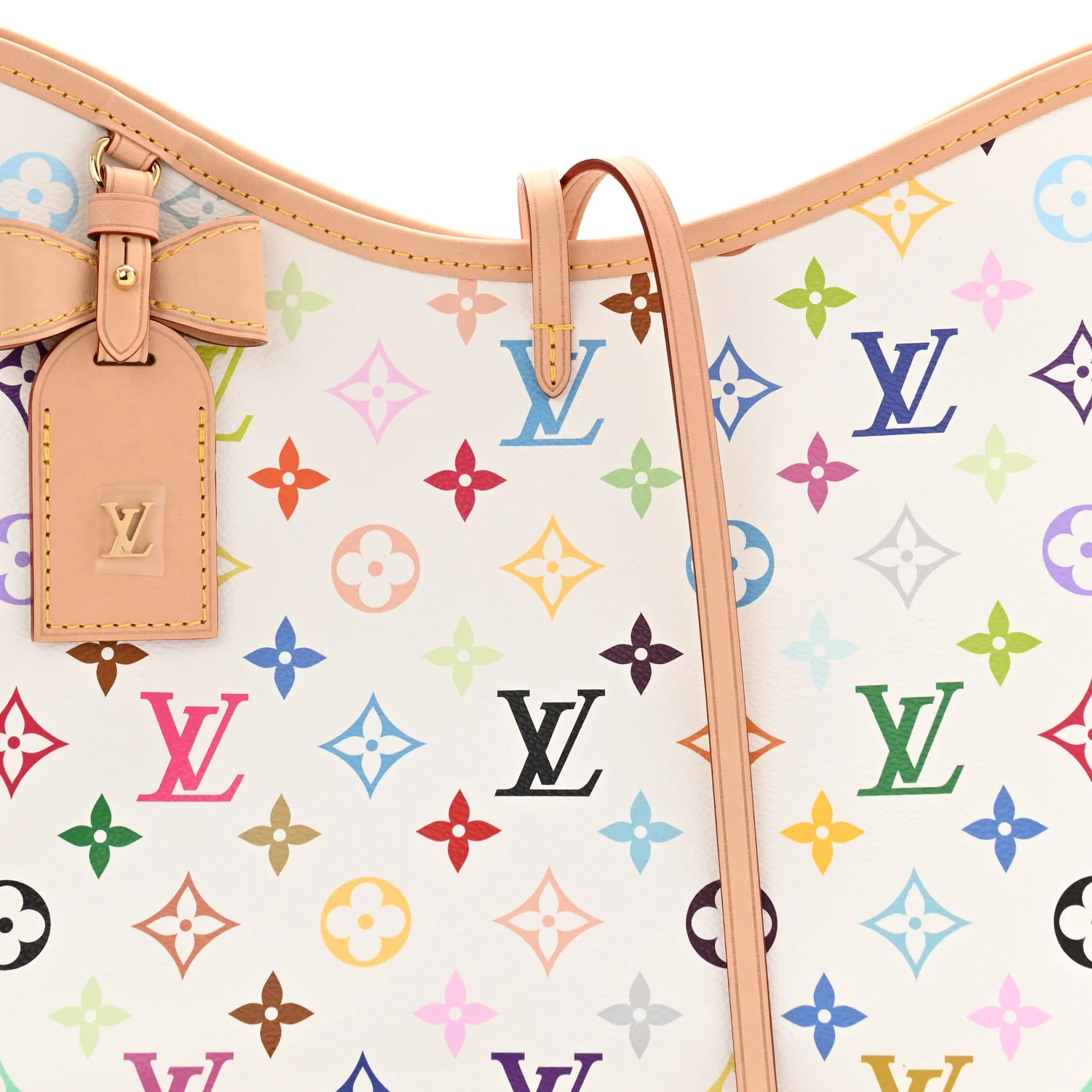LV X TM Monogram Multicolor CarryAll PM White - Image 14