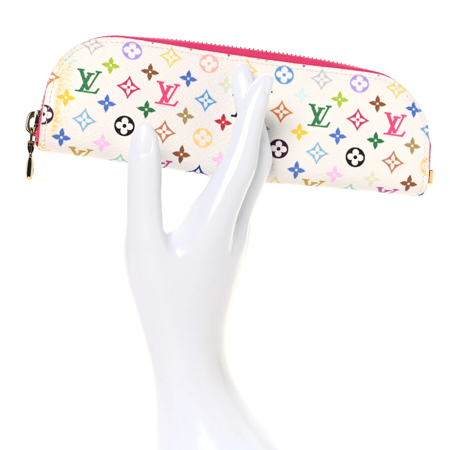 LV X TM Monogram Multicolor Charlotte Pencil Pouch Fuchsia - Image 2