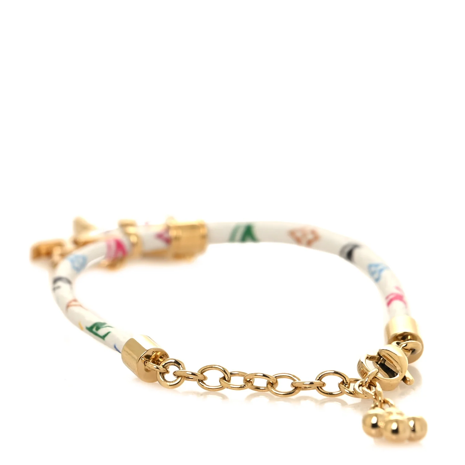LV X TM Monogram Multicolor Charms Bracelet White - Image 3