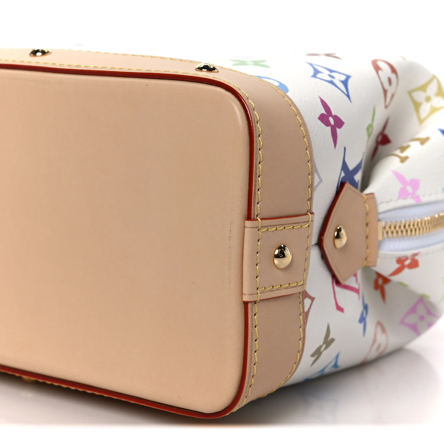 LV x TM Monogram Multicolor Cosmetic Pouch GM White - Image 9