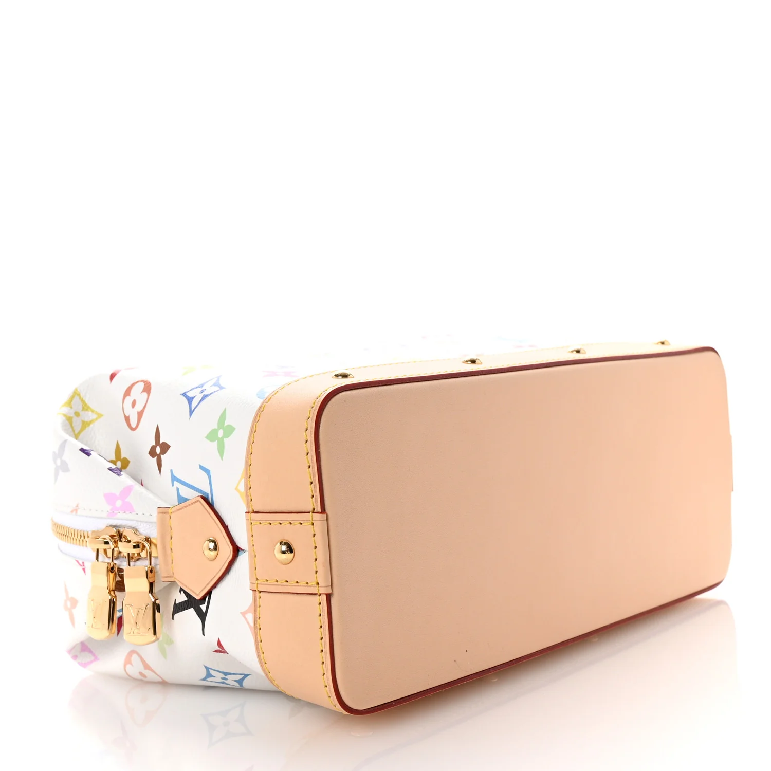 LV x TM Monogram Multicolor Cosmetic Pouch GM White - Image 4