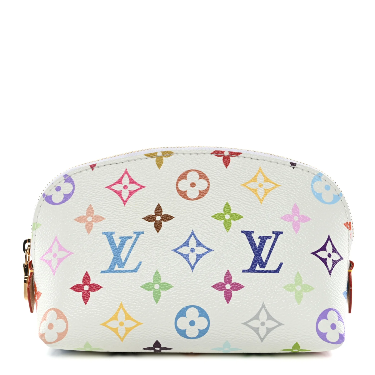 LV X TM Monogram Multicolor Cosmetic Pouch PM White