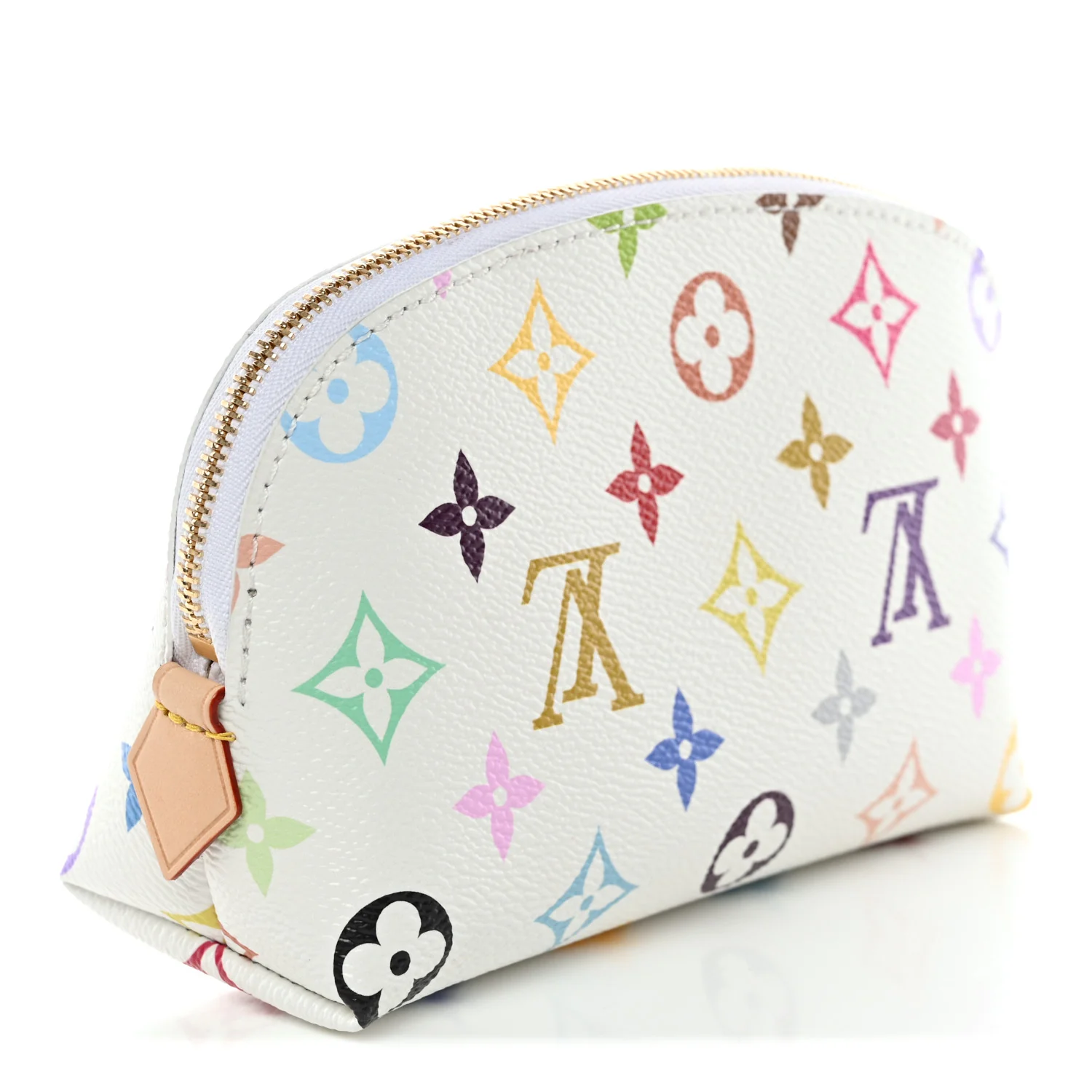 LV X TM Monogram Multicolor Cosmetic Pouch PM White - Image 3