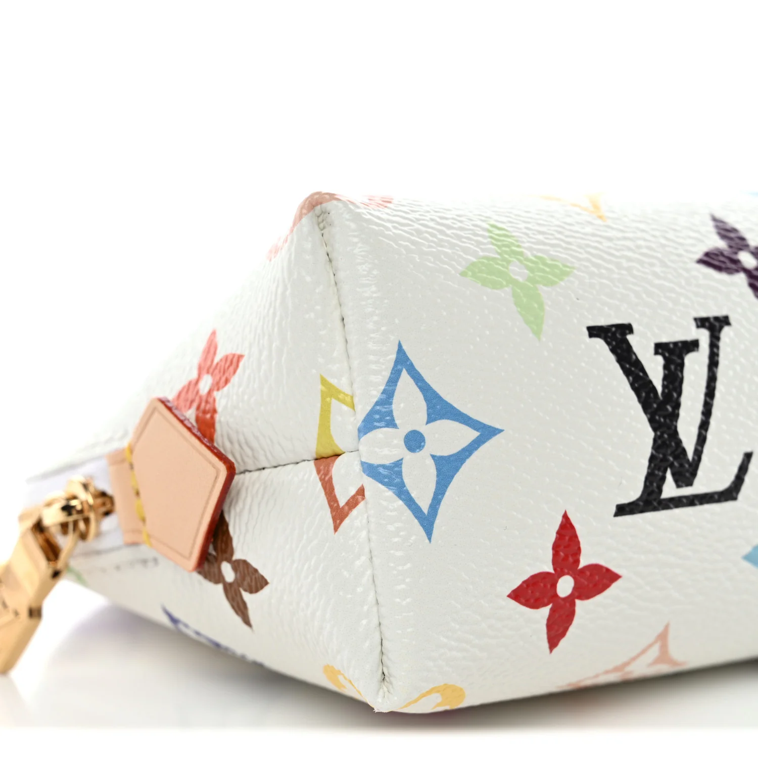 LV X TM Monogram Multicolor Cosmetic Pouch PM White - Image 7