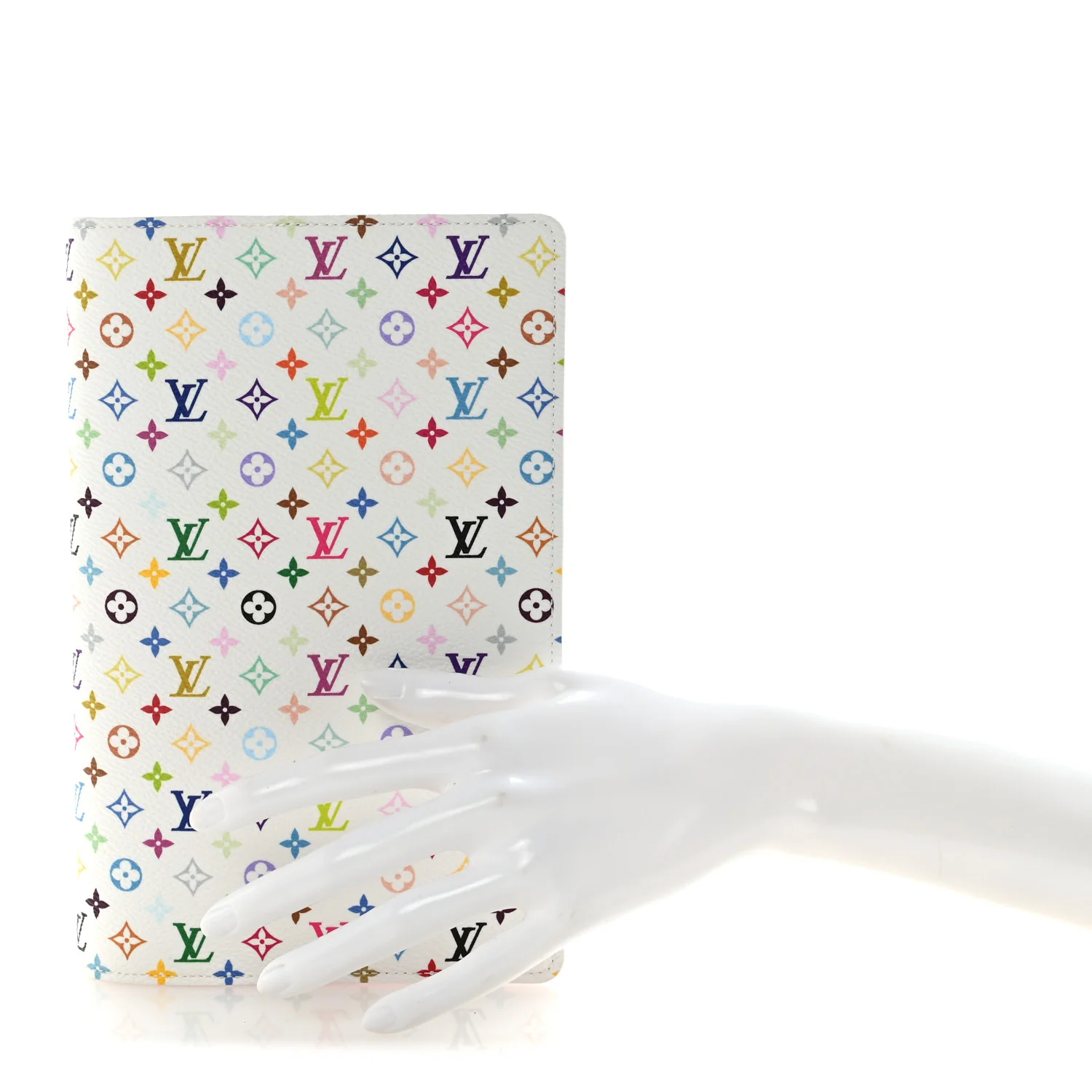 LV X TM Monogram Multicolor Emily Notebook Cover MM White - Image 2