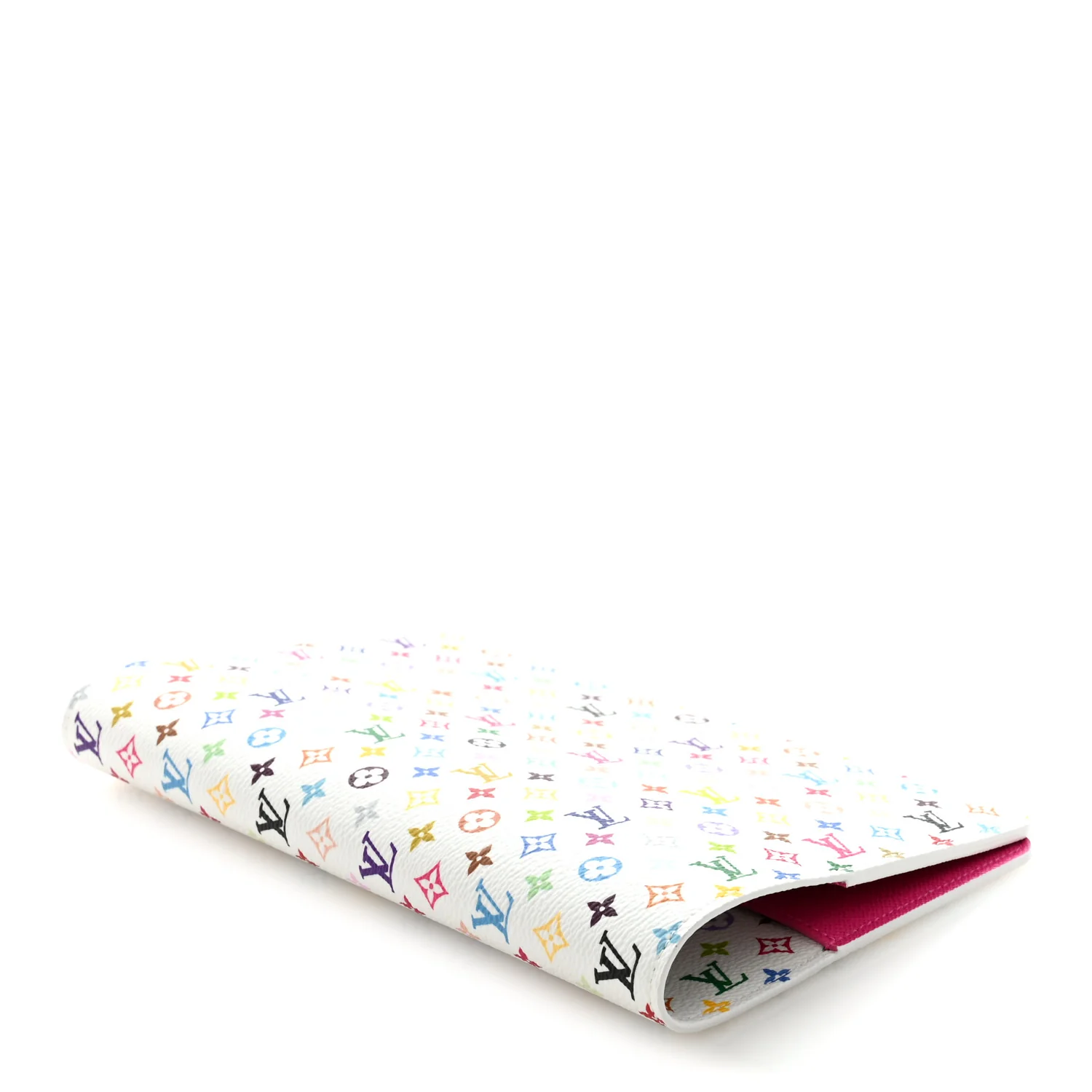 LV X TM Monogram Multicolor Emily Notebook Cover MM White - Image 4