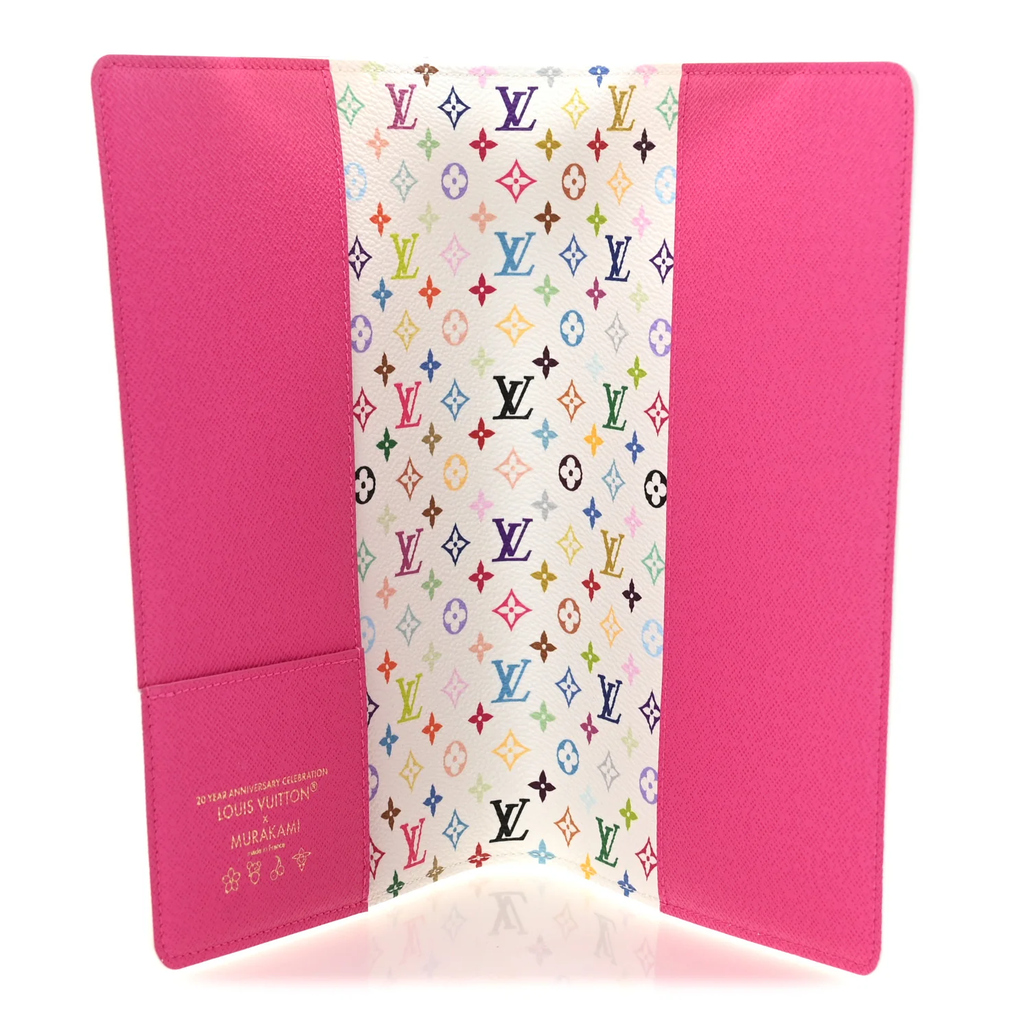 LV X TM Monogram Multicolor Emily Notebook Cover MM White - Image 5