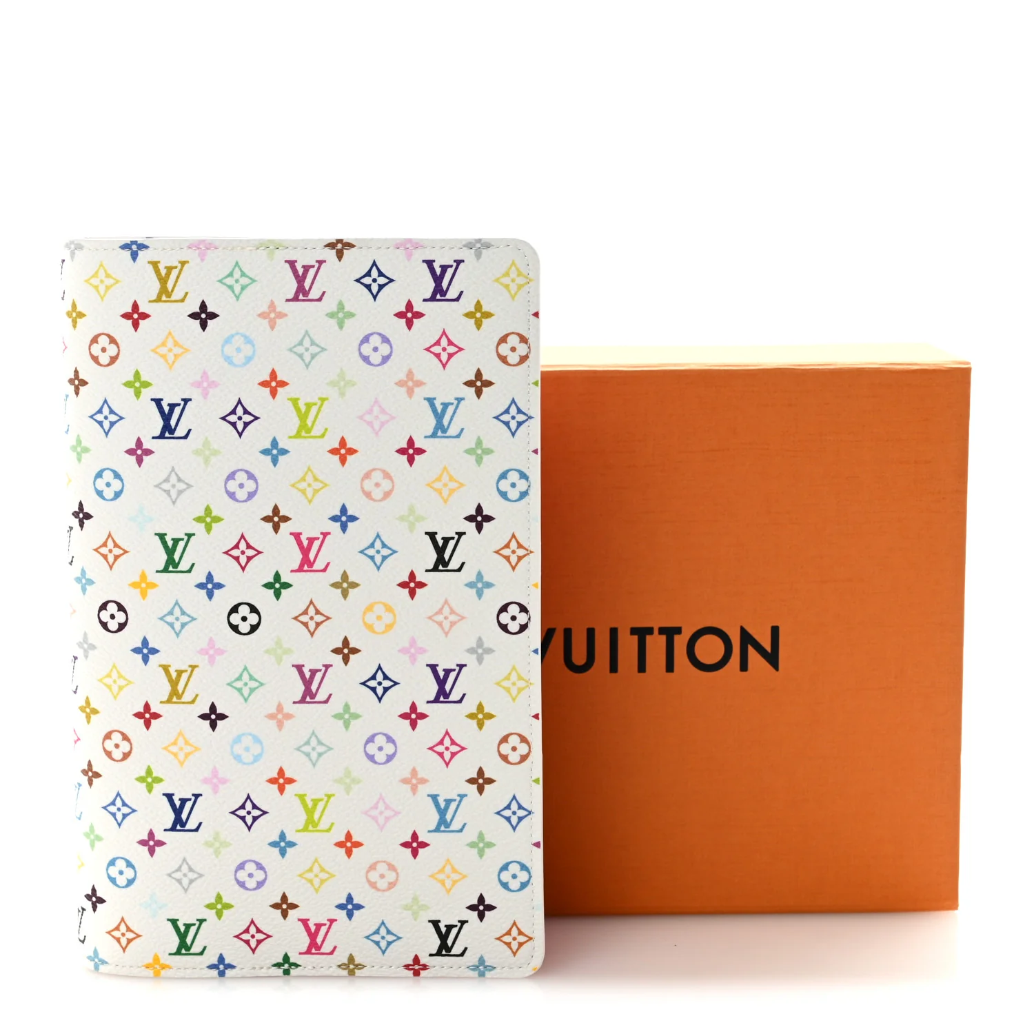 LV X TM Monogram Multicolor Emily Notebook Cover MM White - Image 7