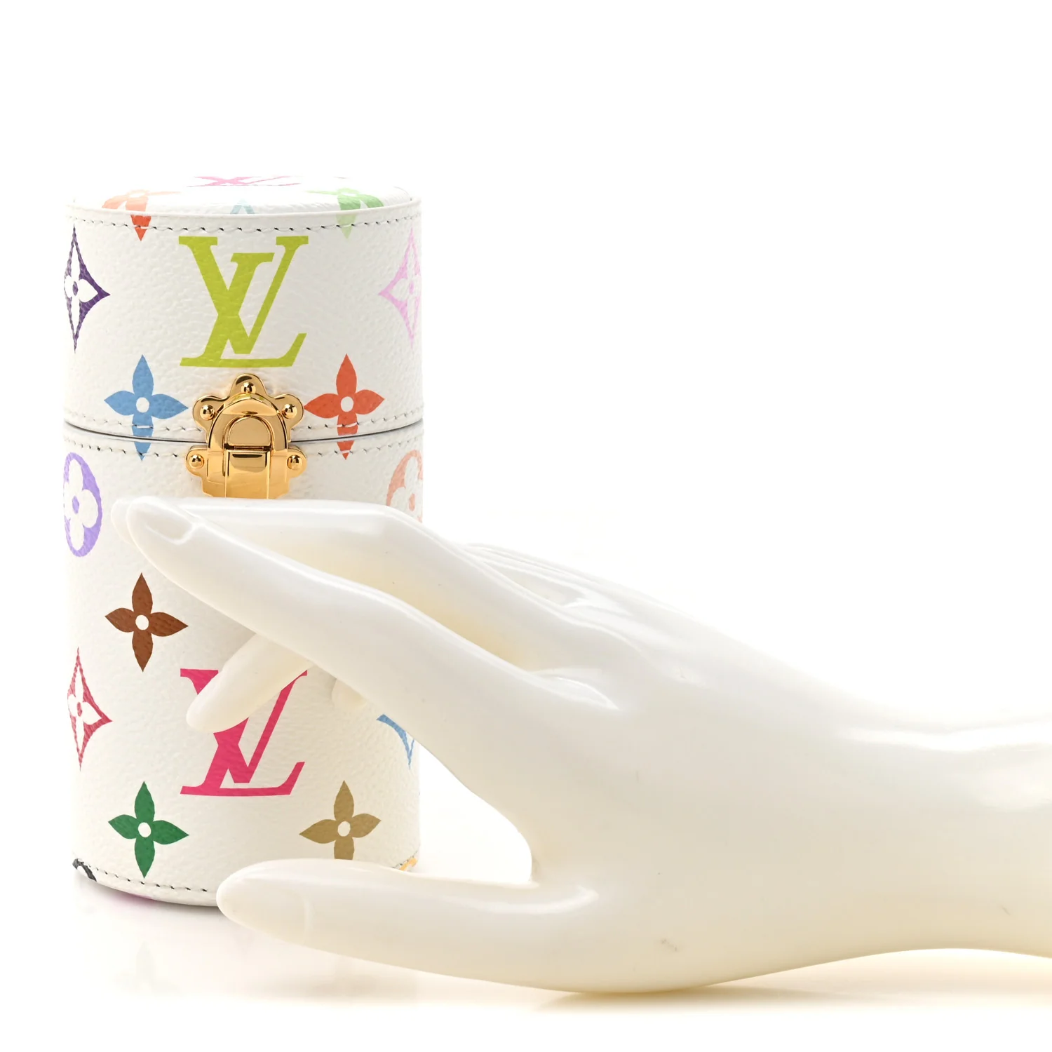 LV X TM Monogram Multicolor Fragrance Travel Case White - Image 2