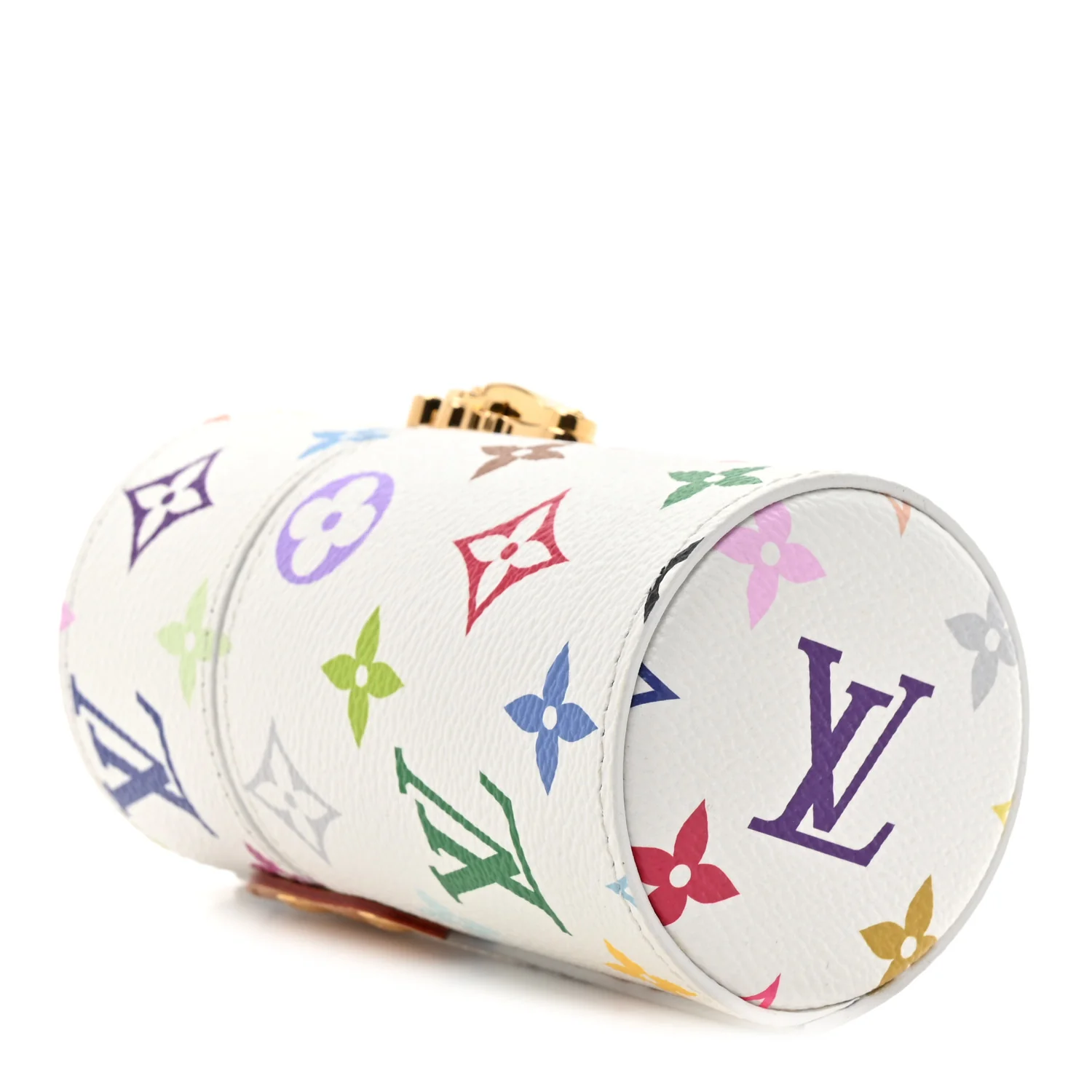 LV X TM Monogram Multicolor Fragrance Travel Case White - Image 4