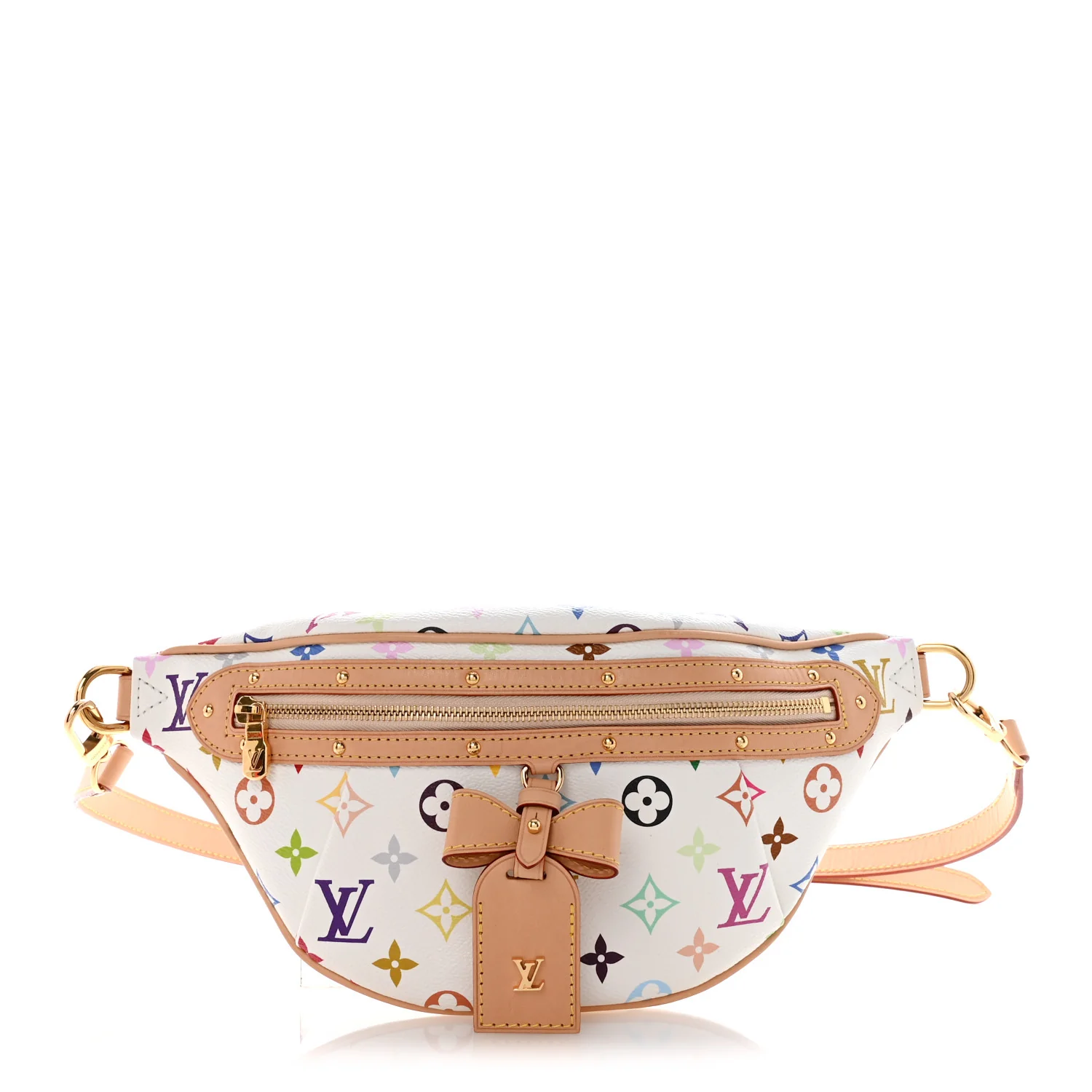 LV X TM Monogram Multicolor High Rise Bumbag White