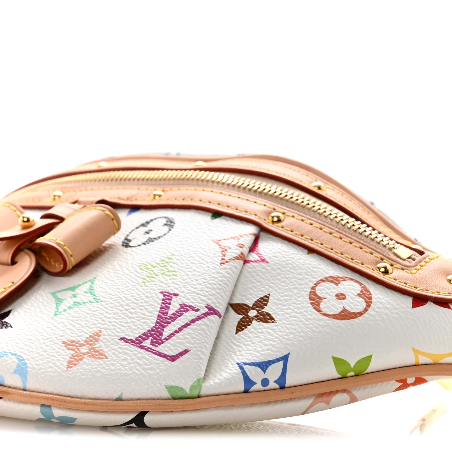 LV X TM Monogram Multicolor High Rise Bumbag White - Image 9