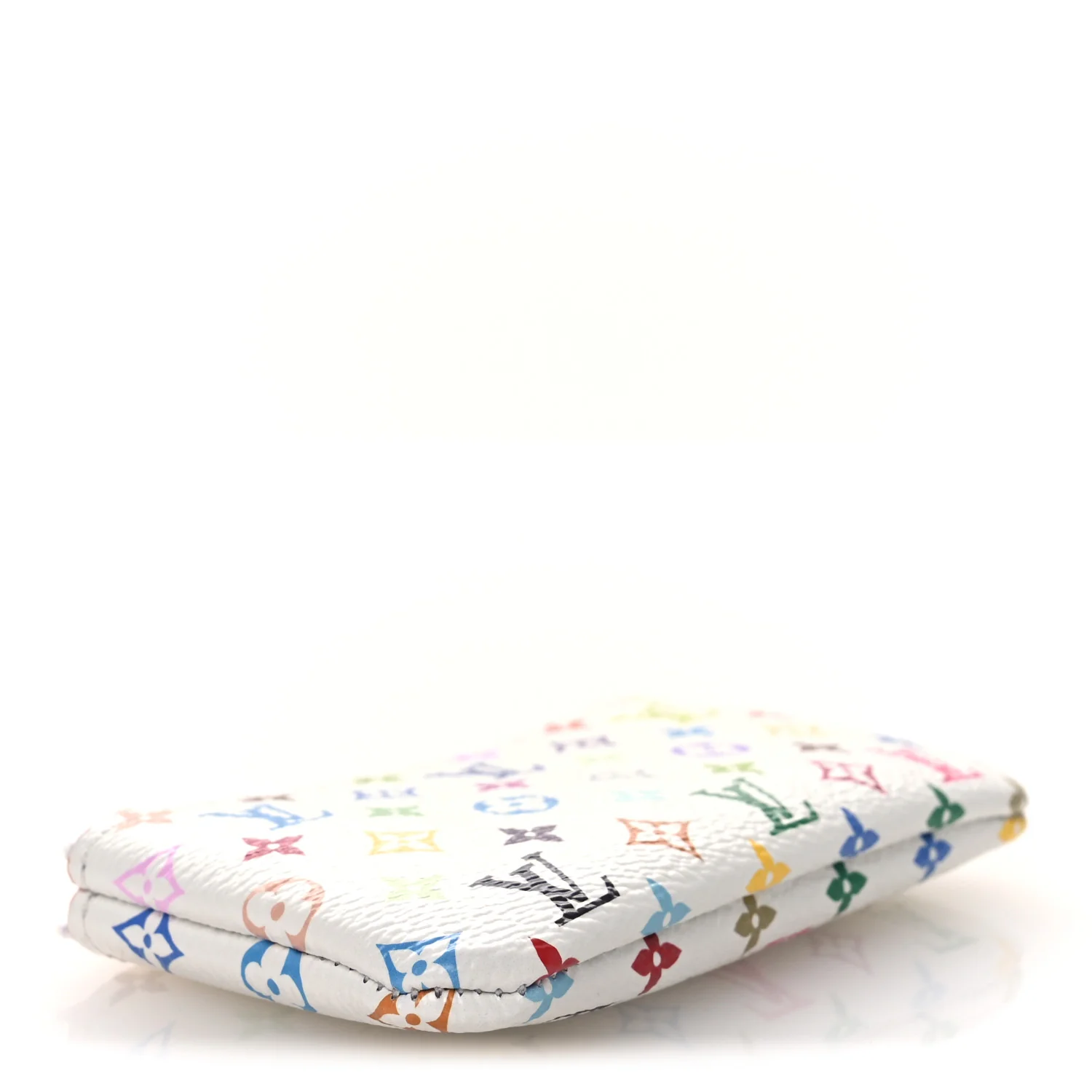 LV X TM Monogram Multicolor Key Pouch White - Image 5