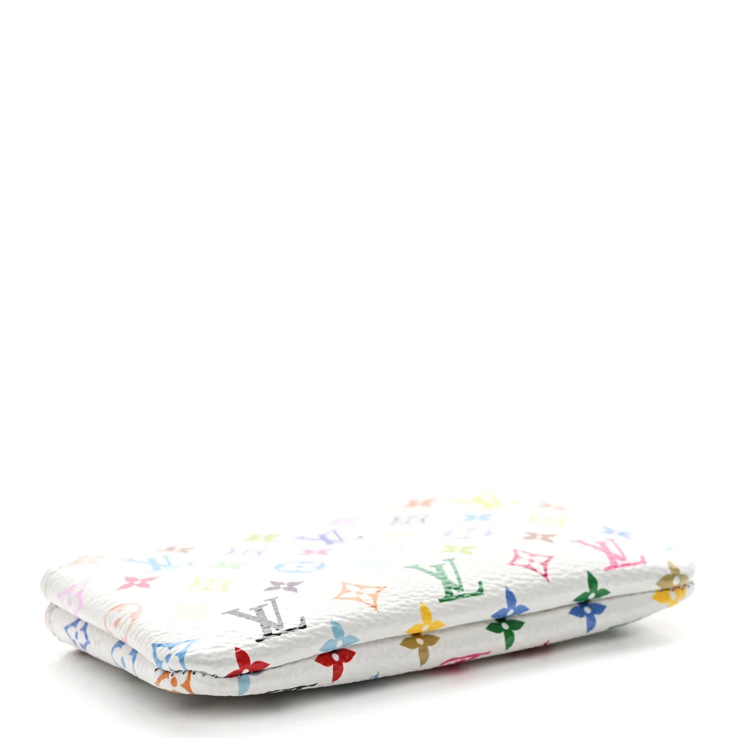 LV X TM Monogram Multicolor Key Pouch White - Image 4