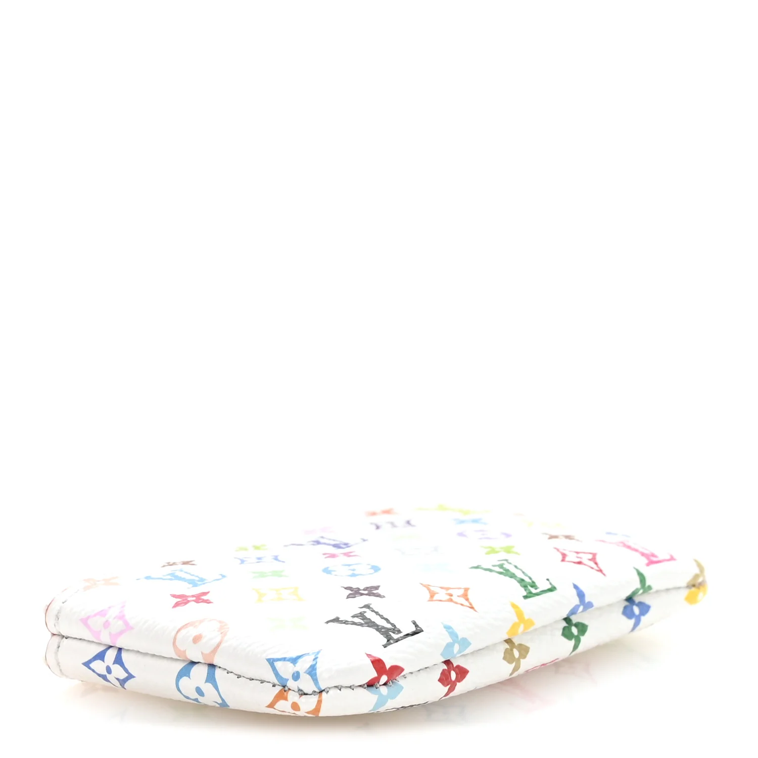 LV X TM Monogram Multicolor Key Pouch White - Image 4