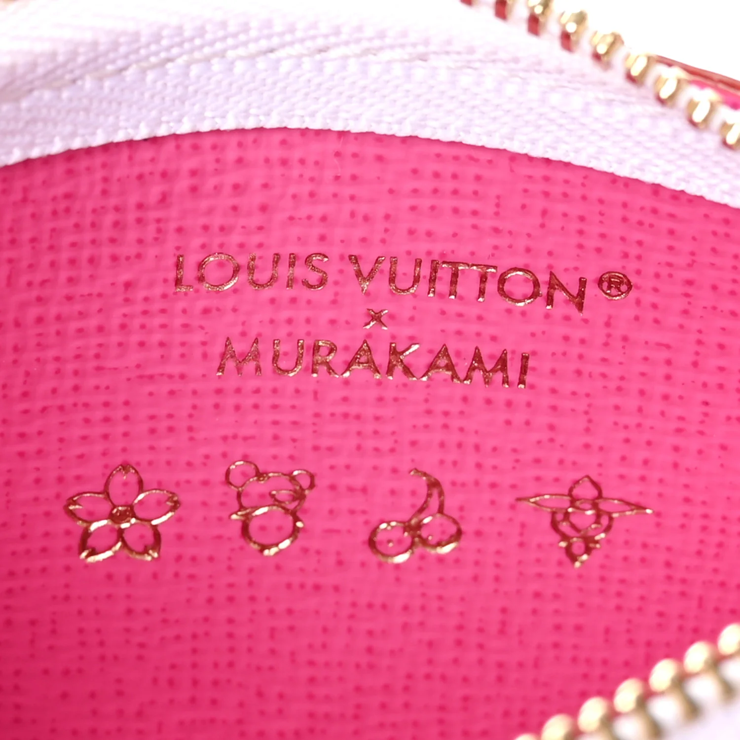LV X TM Monogram Multicolor Key Pouch White - Image 6