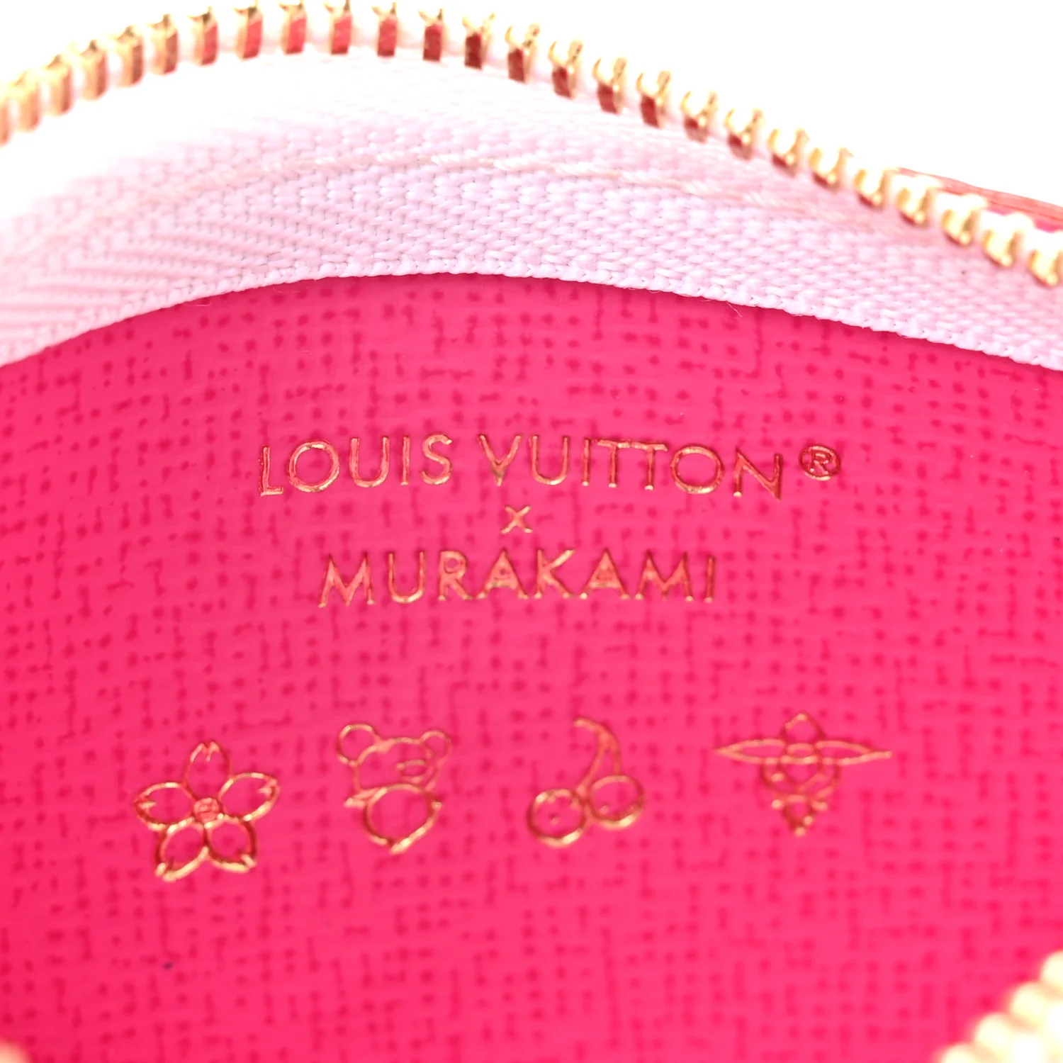 LV X TM Monogram Multicolor Key Pouch White - Image 6