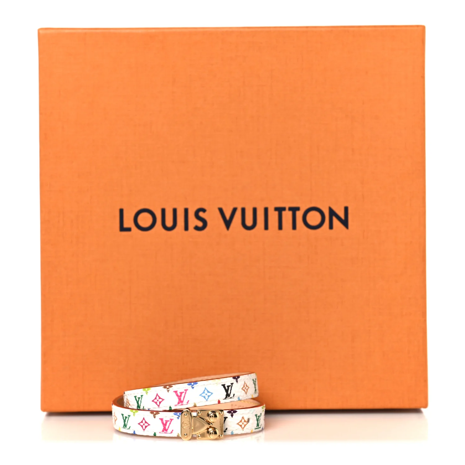 LV X TM Monogram Multicolor LV Signature Bracelet 17 White - Image 7