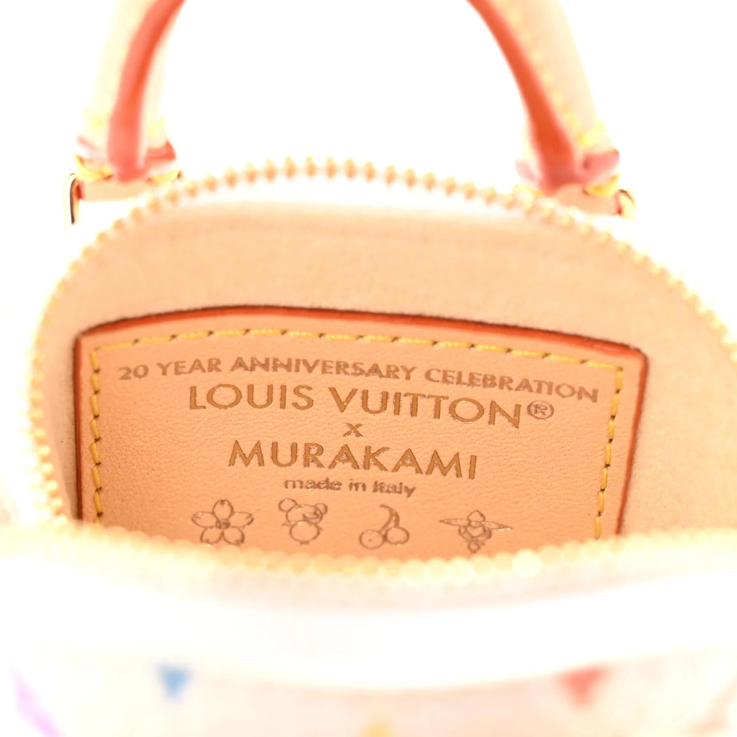 LV x TM Monogram Multicolor Micro Alma Bag Charm White - Image 4