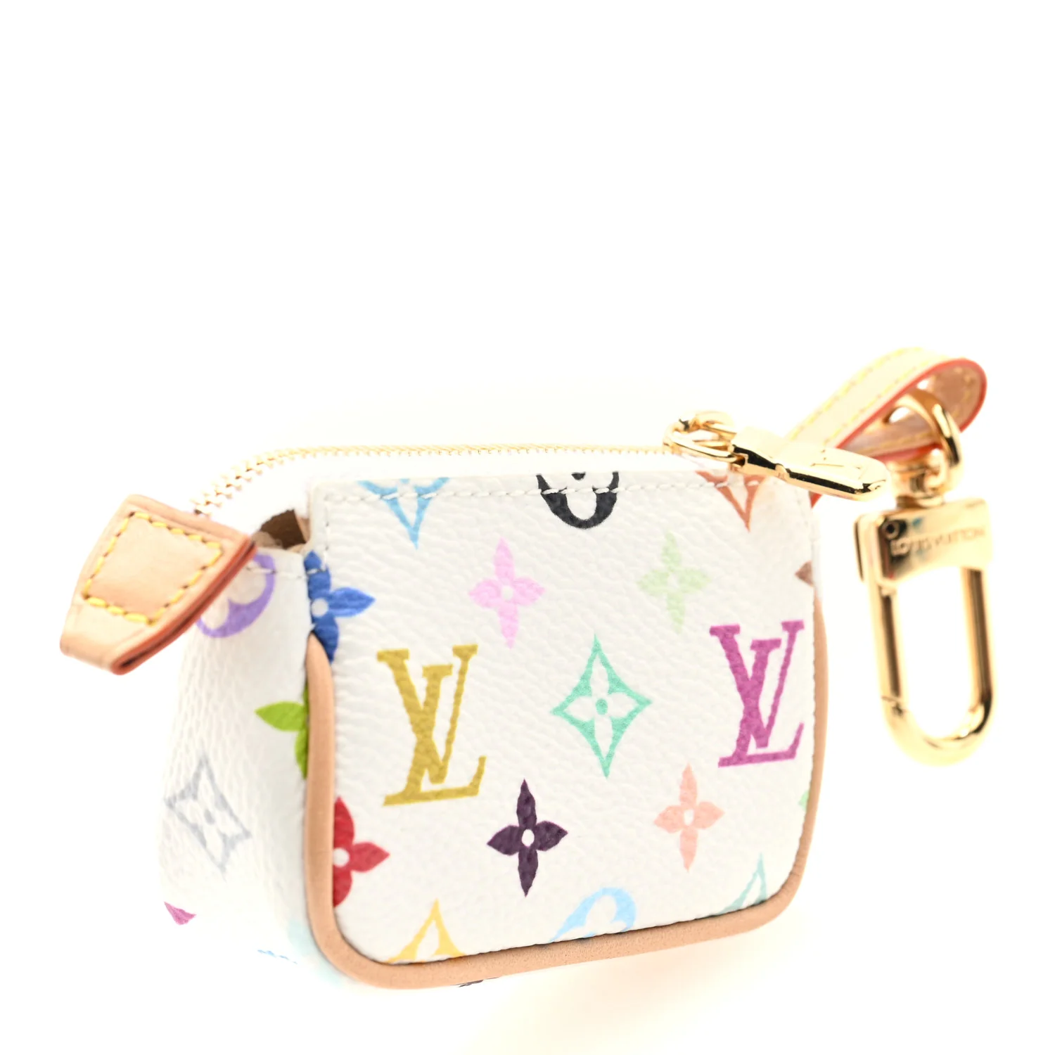 LV x TM Monogram Multicolor Micro Pochette White - Image 3