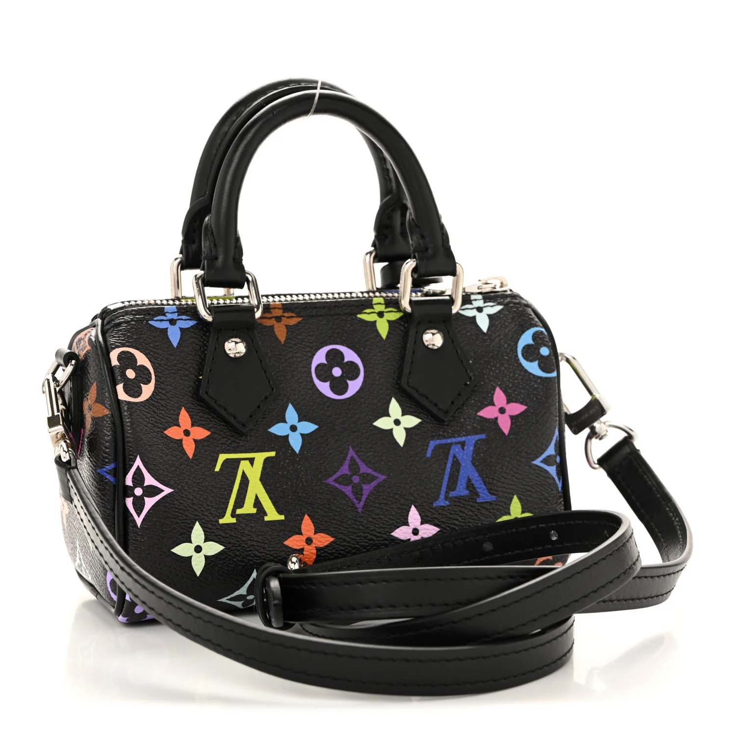 LV X TM Monogram Multicolor Nano Speedy Black - Image 3