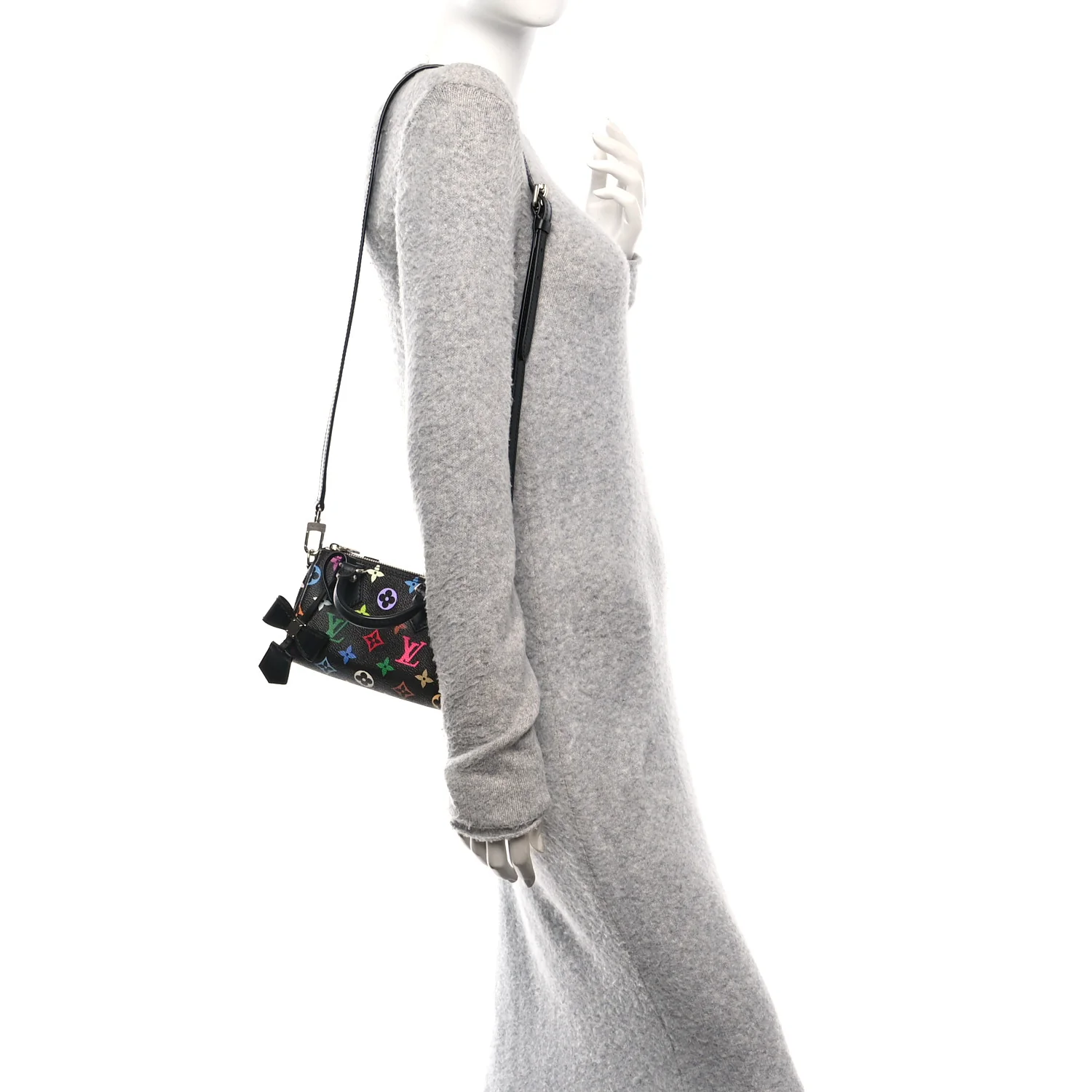 LV X TM Monogram Multicolor Nano Speedy Black - Image 2