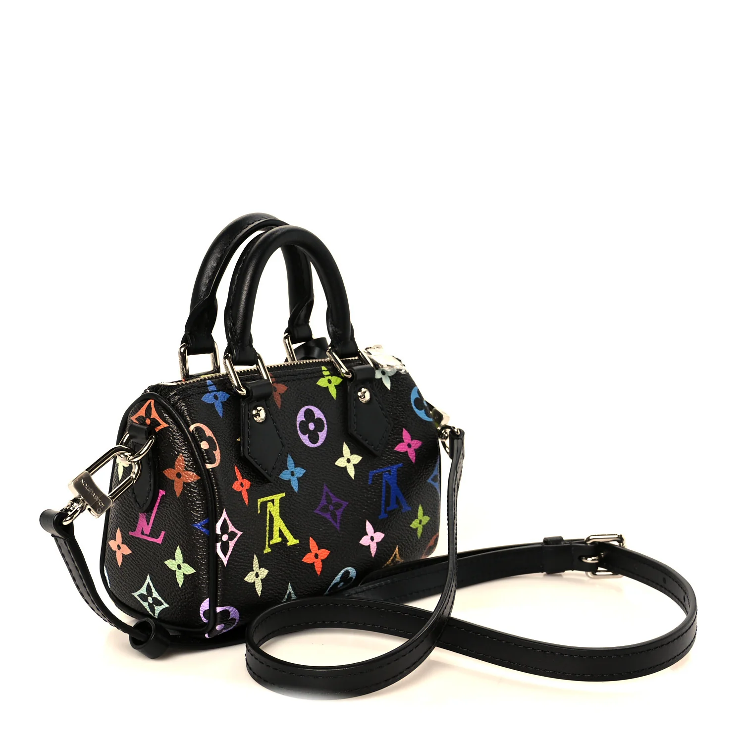 LV X TM Monogram Multicolor Nano Speedy Black - Image 3