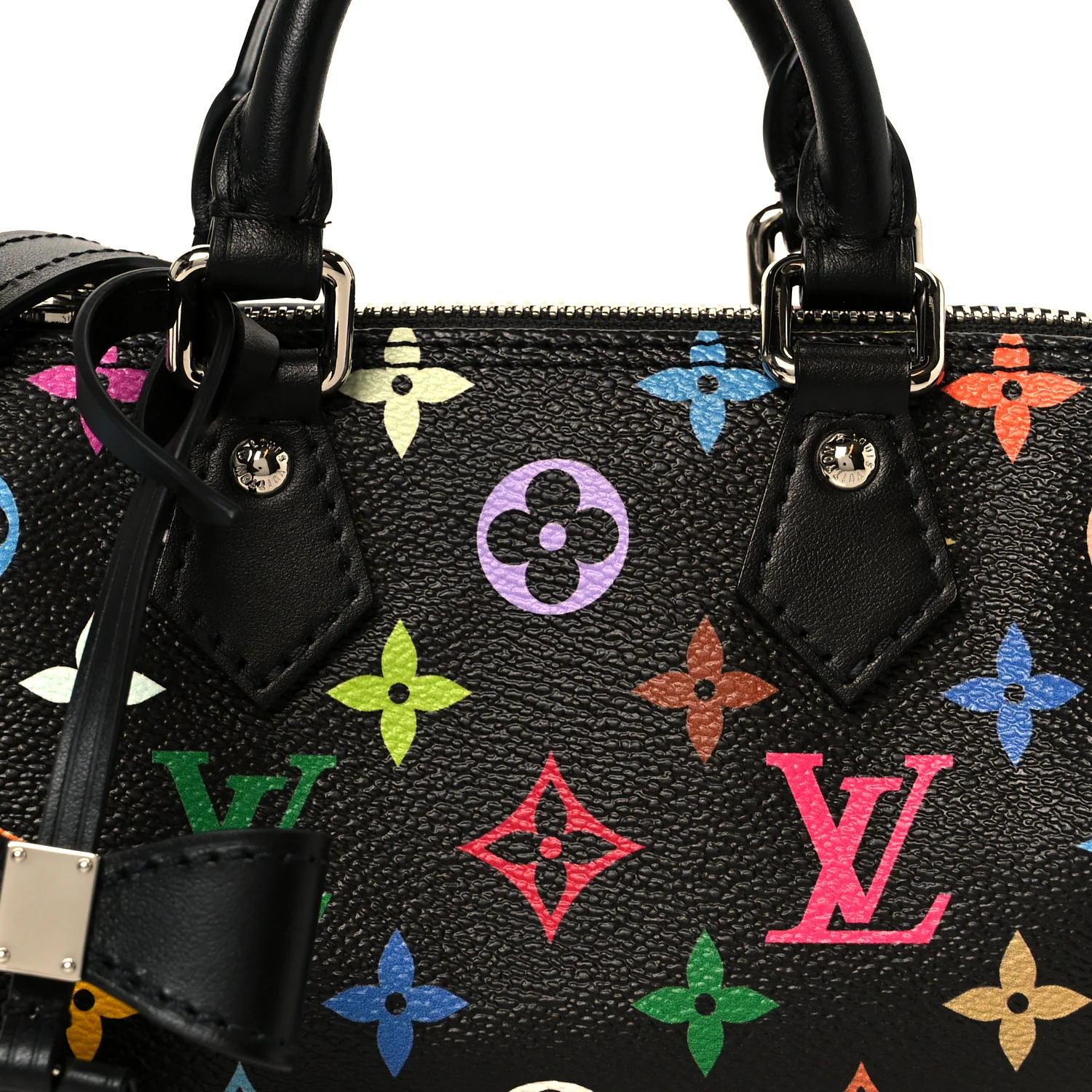 LV X TM Monogram Multicolor Nano Speedy Black - Image 8
