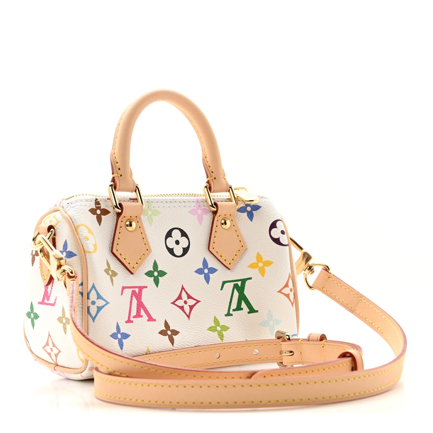 LV X TM Monogram Multicolor Nano Speedy White - Image 3