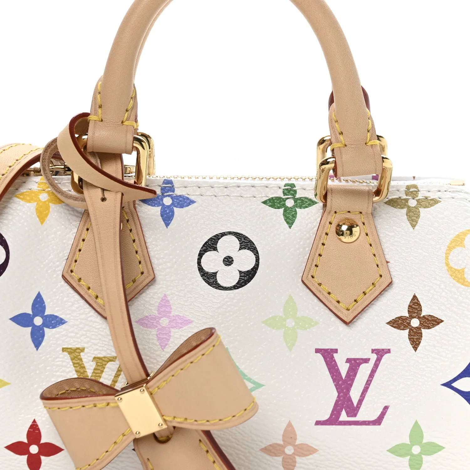 LV X TM Monogram Multicolor Nano Speedy White - Image 13