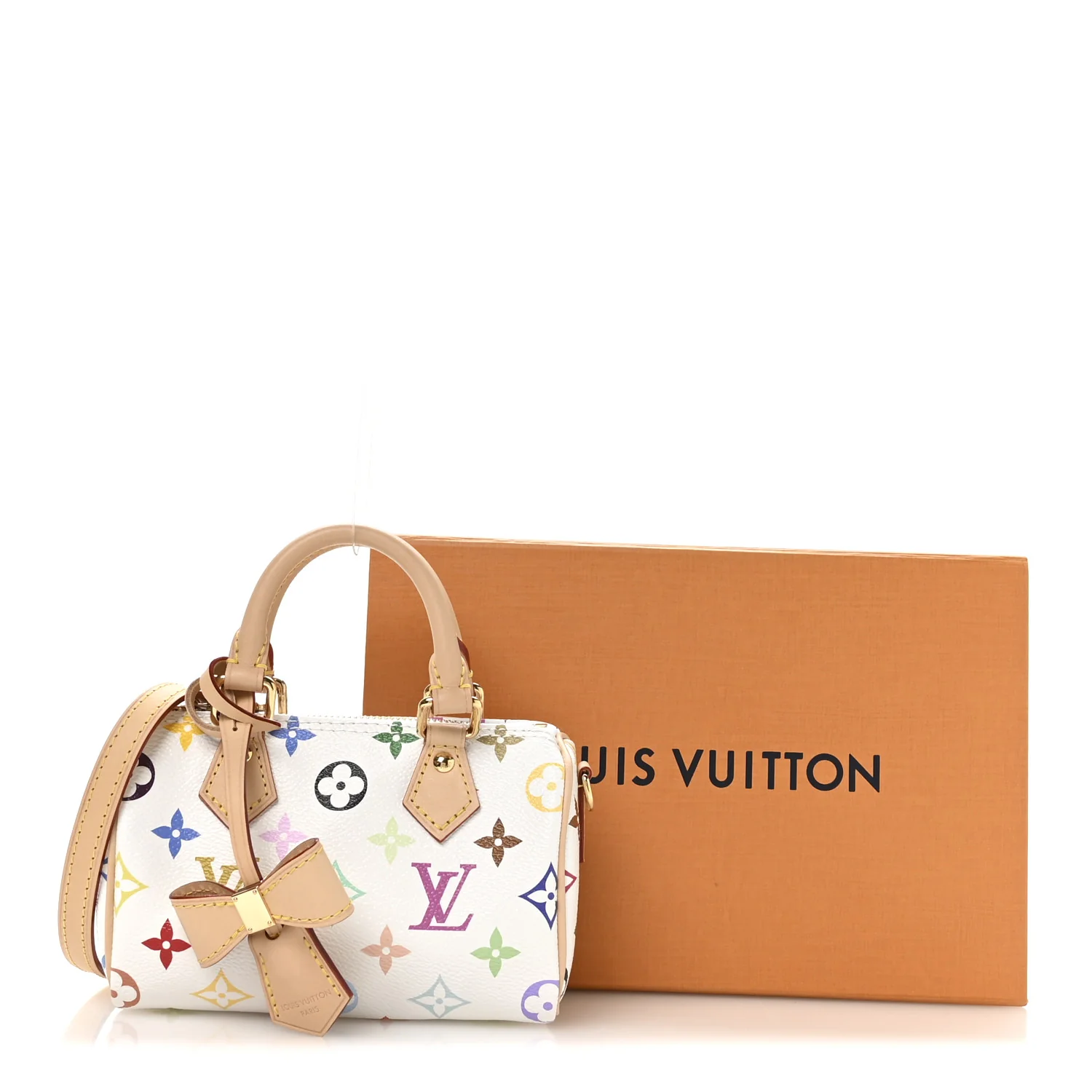 LV X TM Monogram Multicolor Nano Speedy White - Image 18