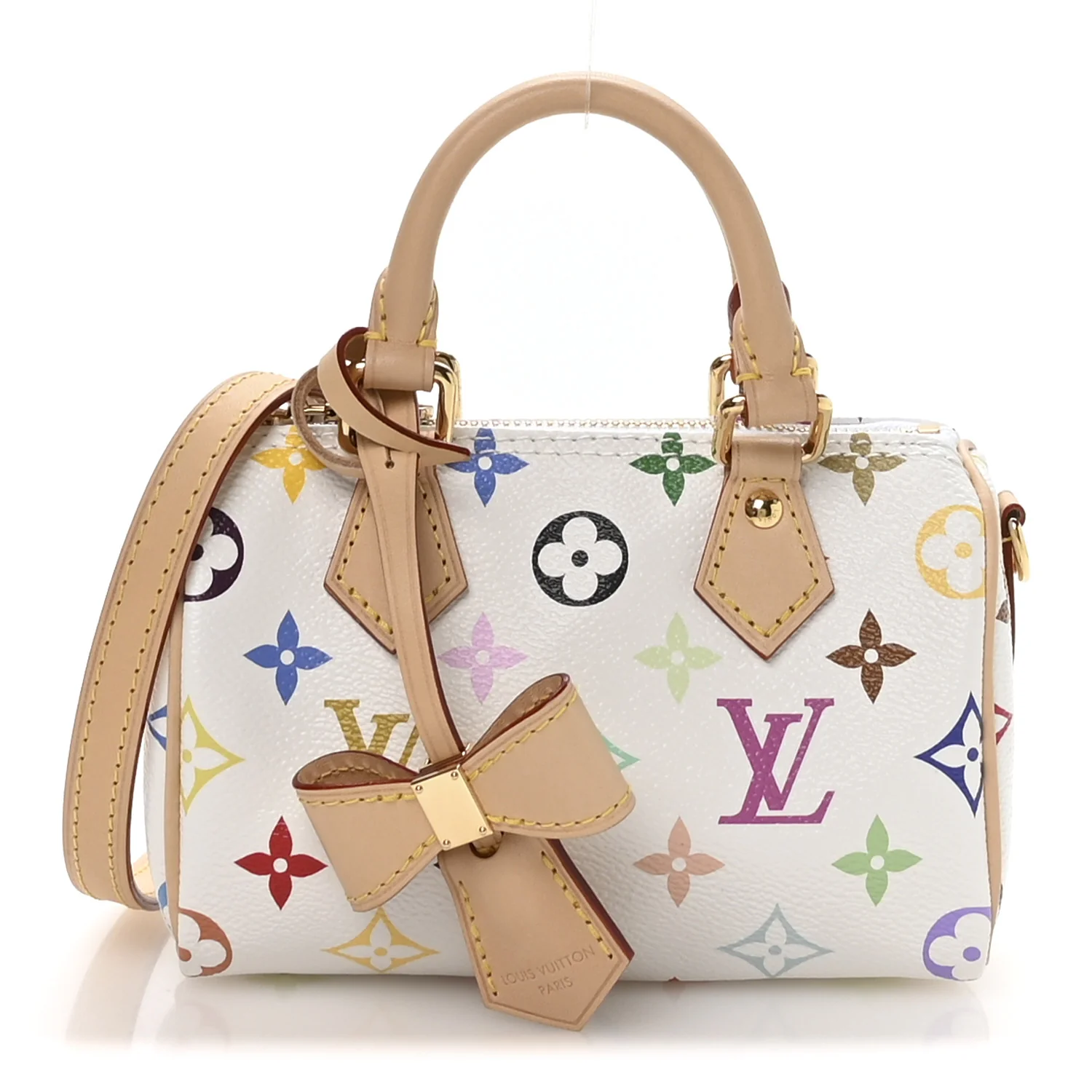 LV X TM Monogram Multicolor Nano Speedy White - Image 2