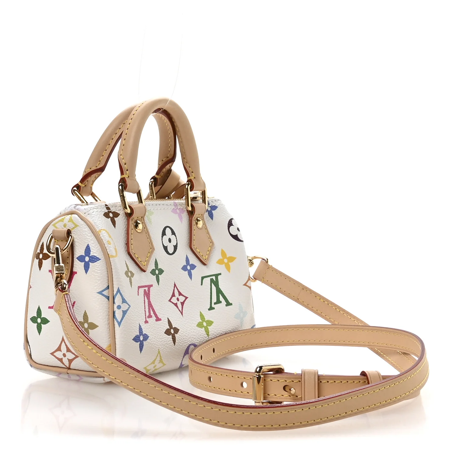 LV X TM Monogram Multicolor Nano Speedy White - Image 5