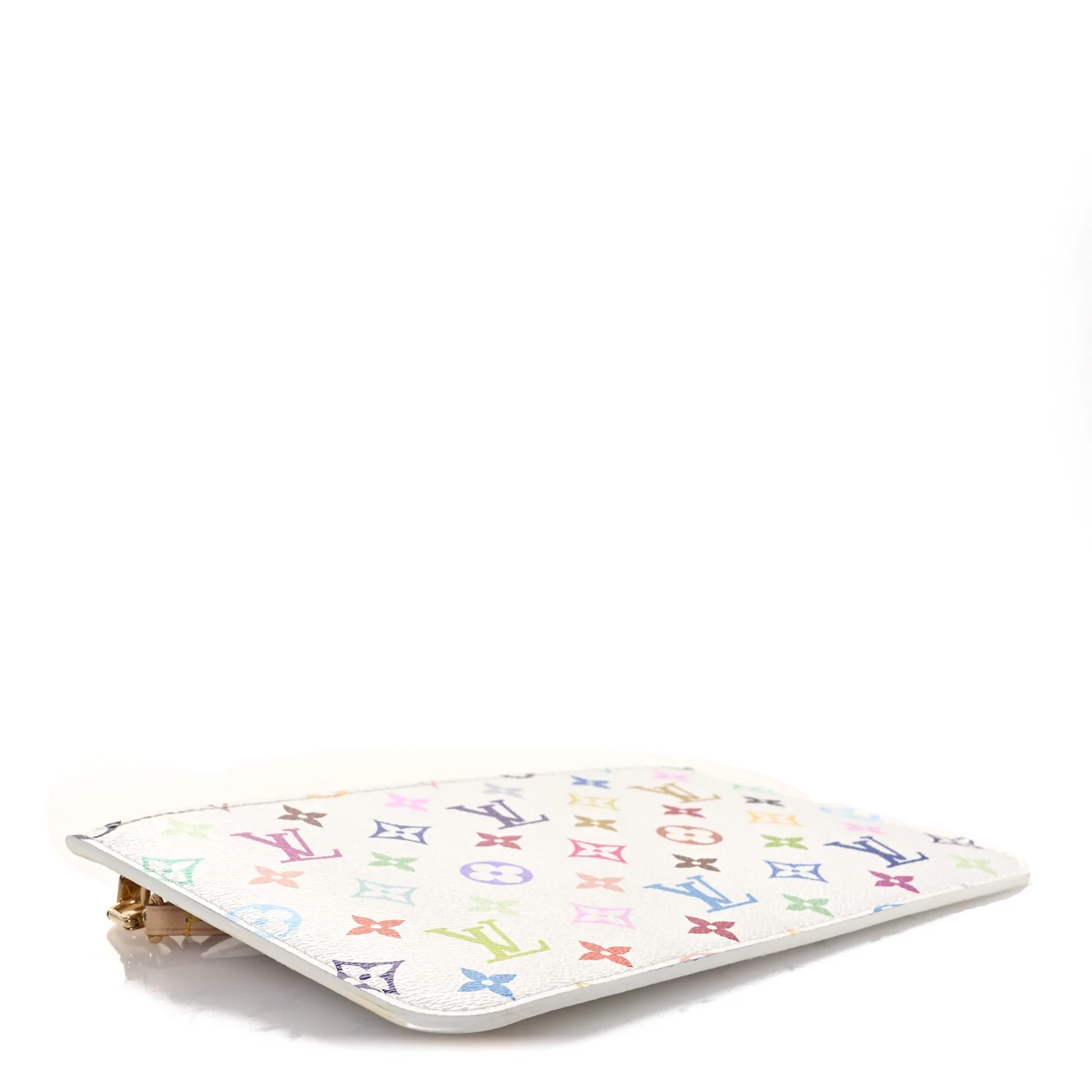 LV X TM Monogram Multicolor Neverfull MM Pochette White - Image 4