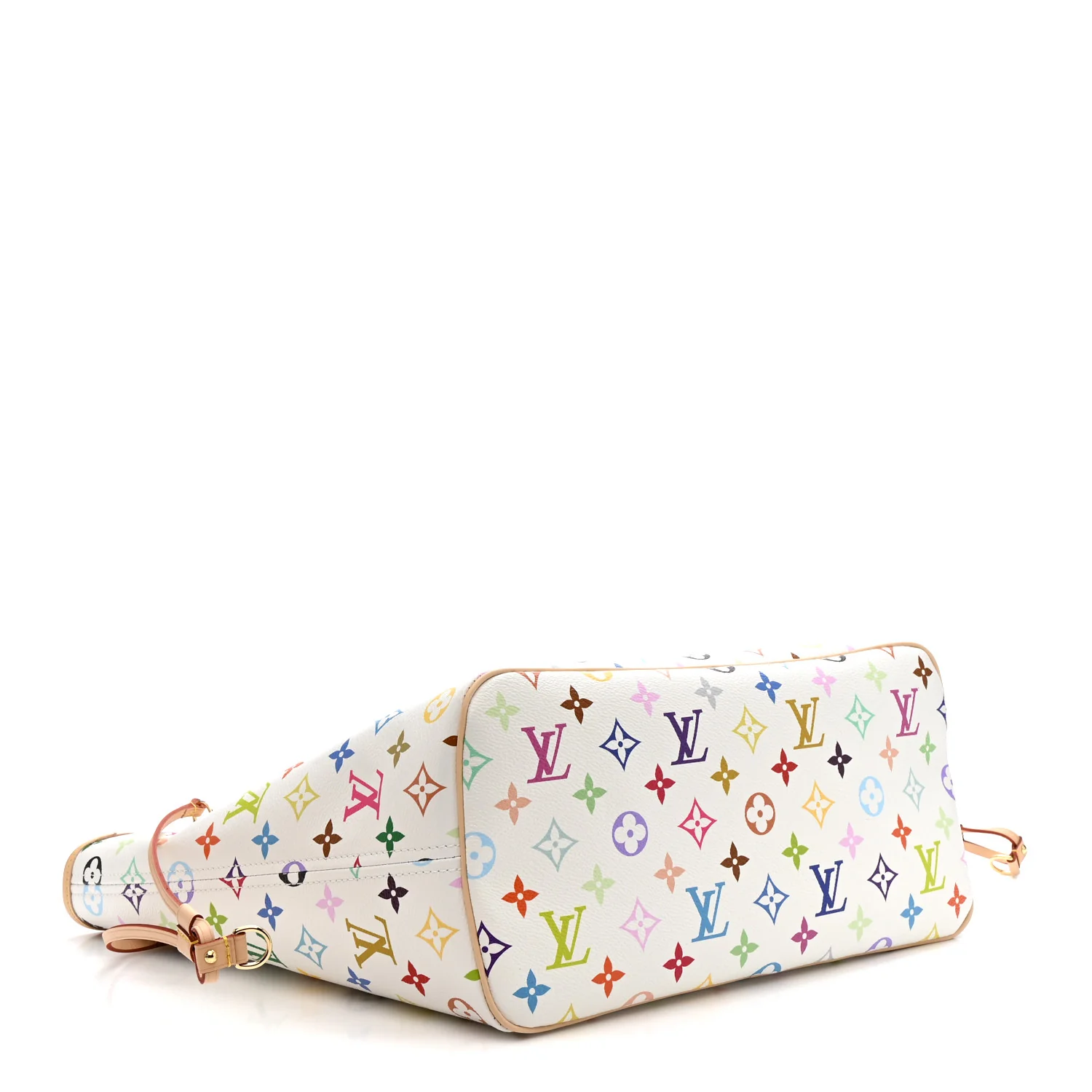 LV X TM Monogram Multicolor Neverfull MM White - Image 5