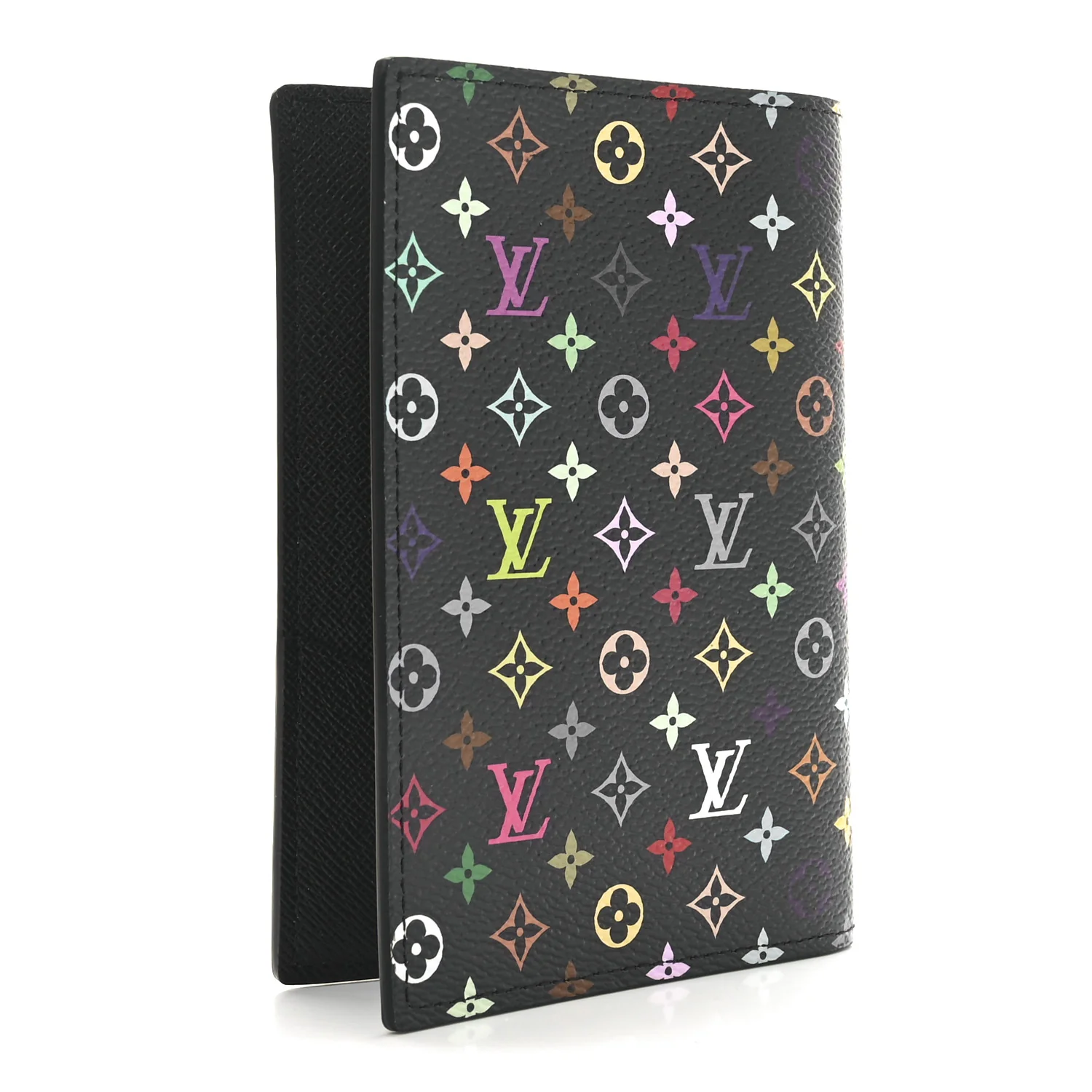 LV X TM Monogram Multicolor Passport Cover Black - Image 3