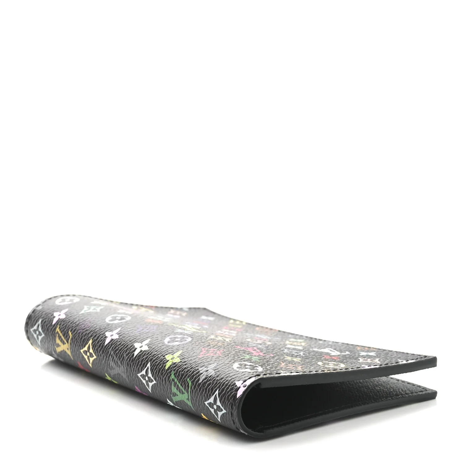 LV X TM Monogram Multicolor Passport Cover Black - Image 4