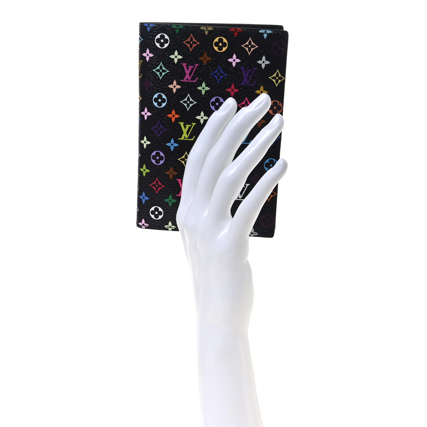 LV X TM Monogram Multicolor Passport Cover Black - Image 2