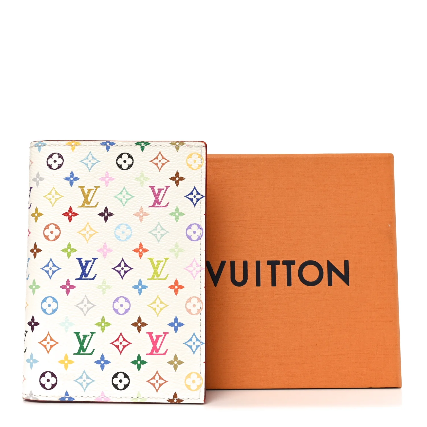 LV X TM Monogram Multicolor Passport Cover White - Image 7