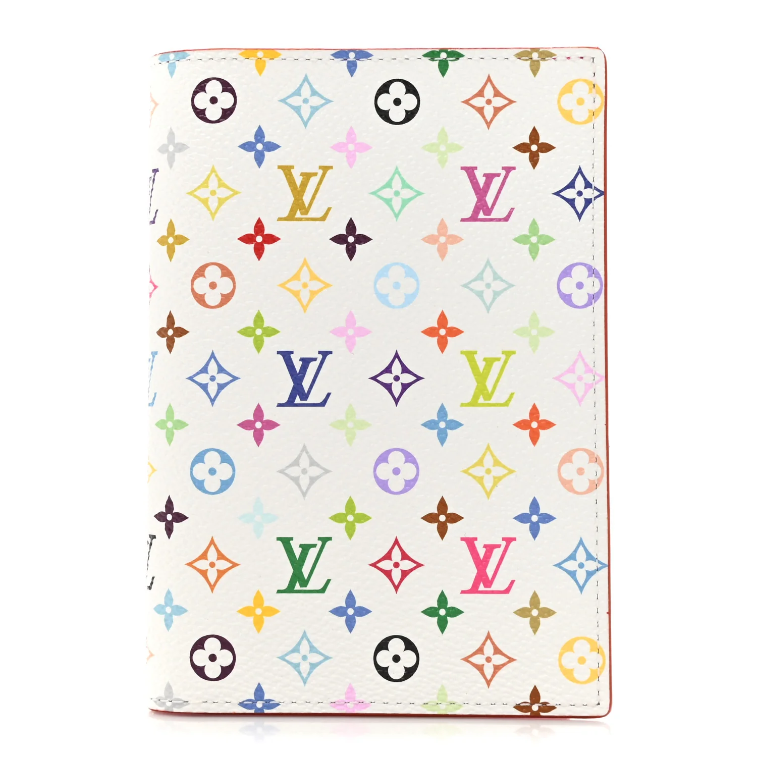 LV X TM Monogram Multicolor Passport Cover White