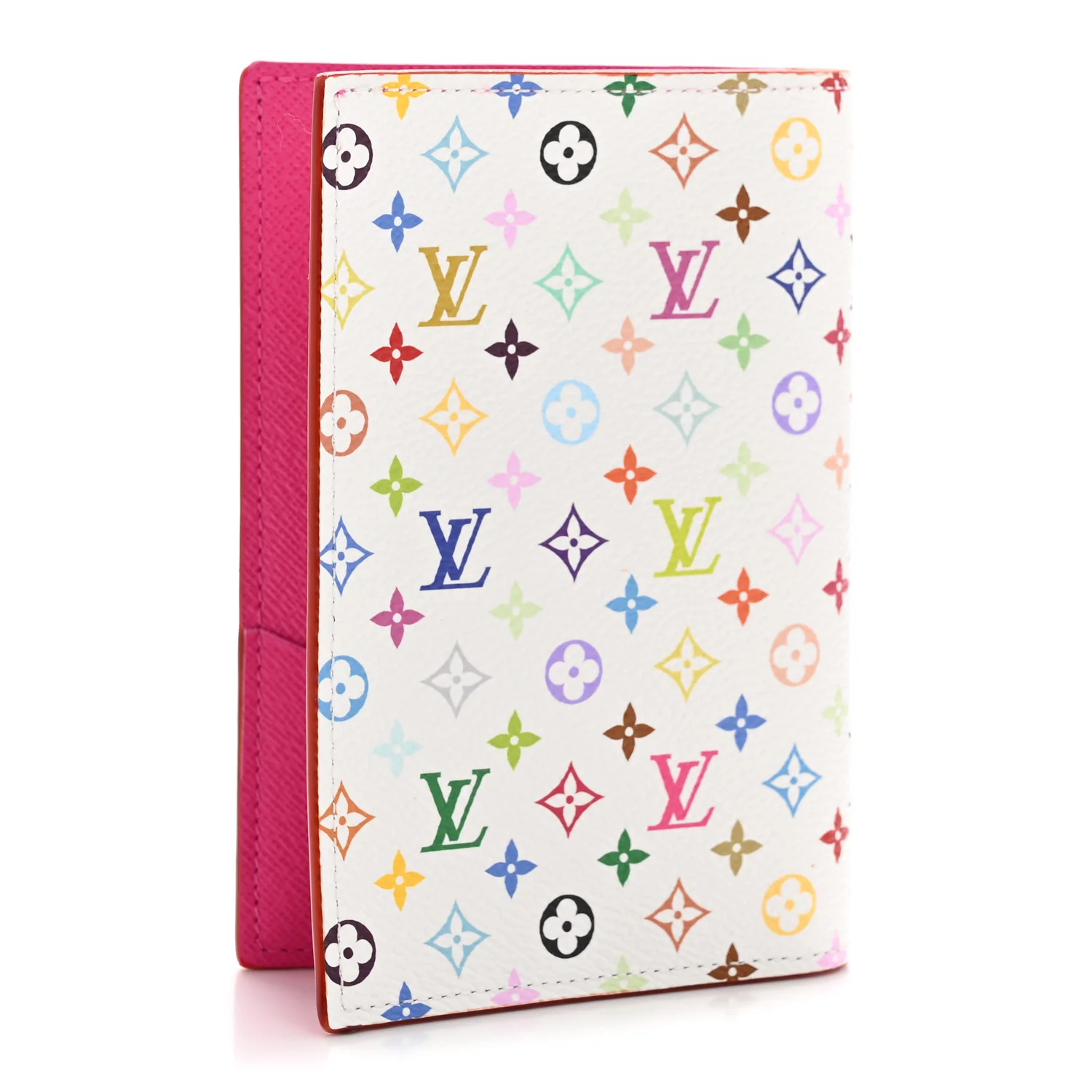 LV X TM Monogram Multicolor Passport Cover White - Image 3