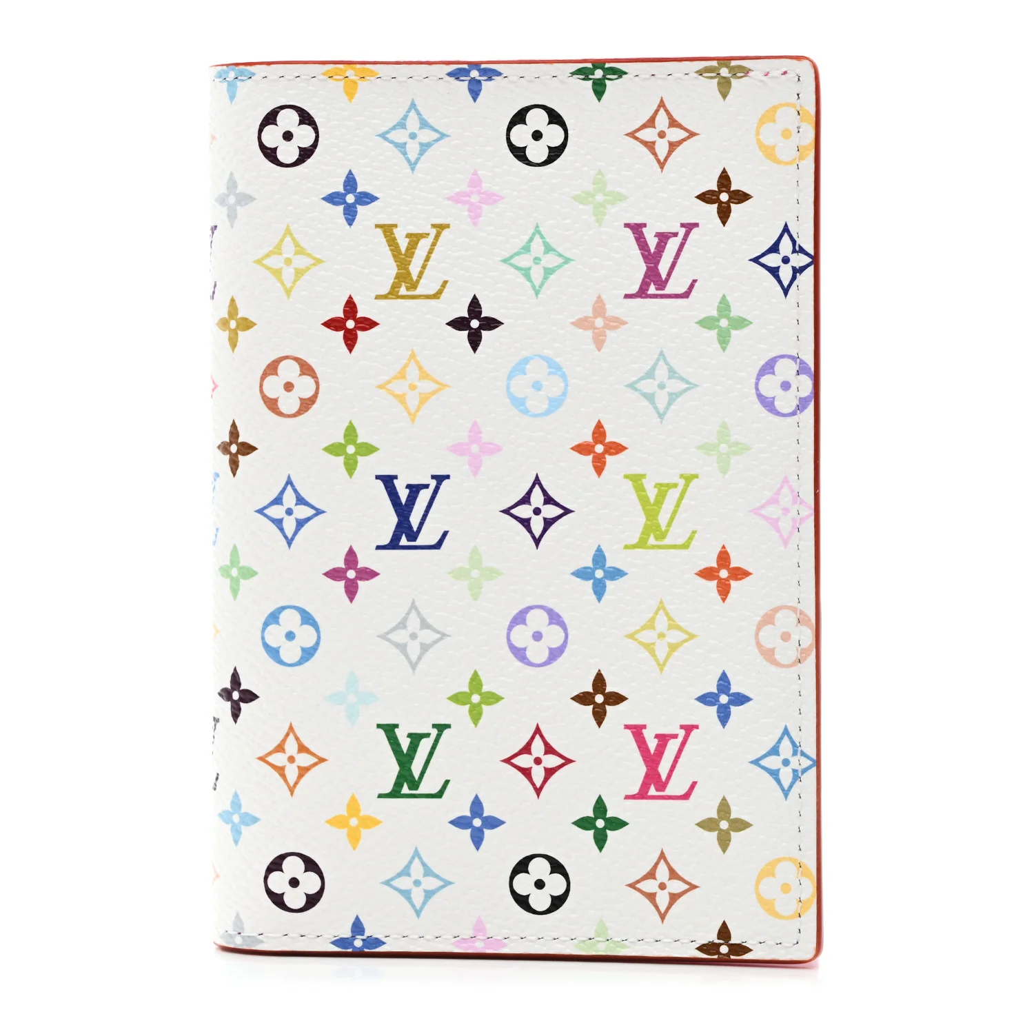 LV X TM Monogram Multicolor Passport Cover White